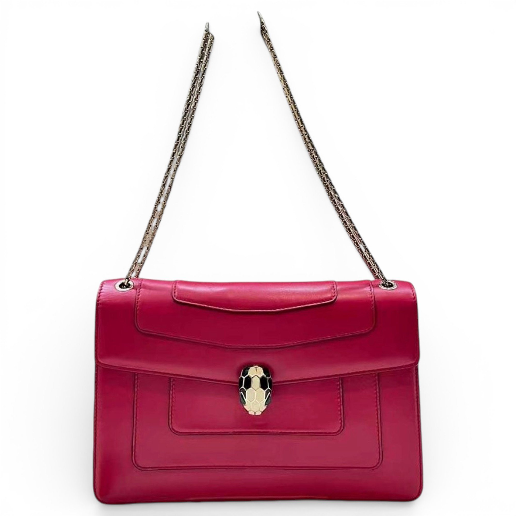 Serpenti leather handbag