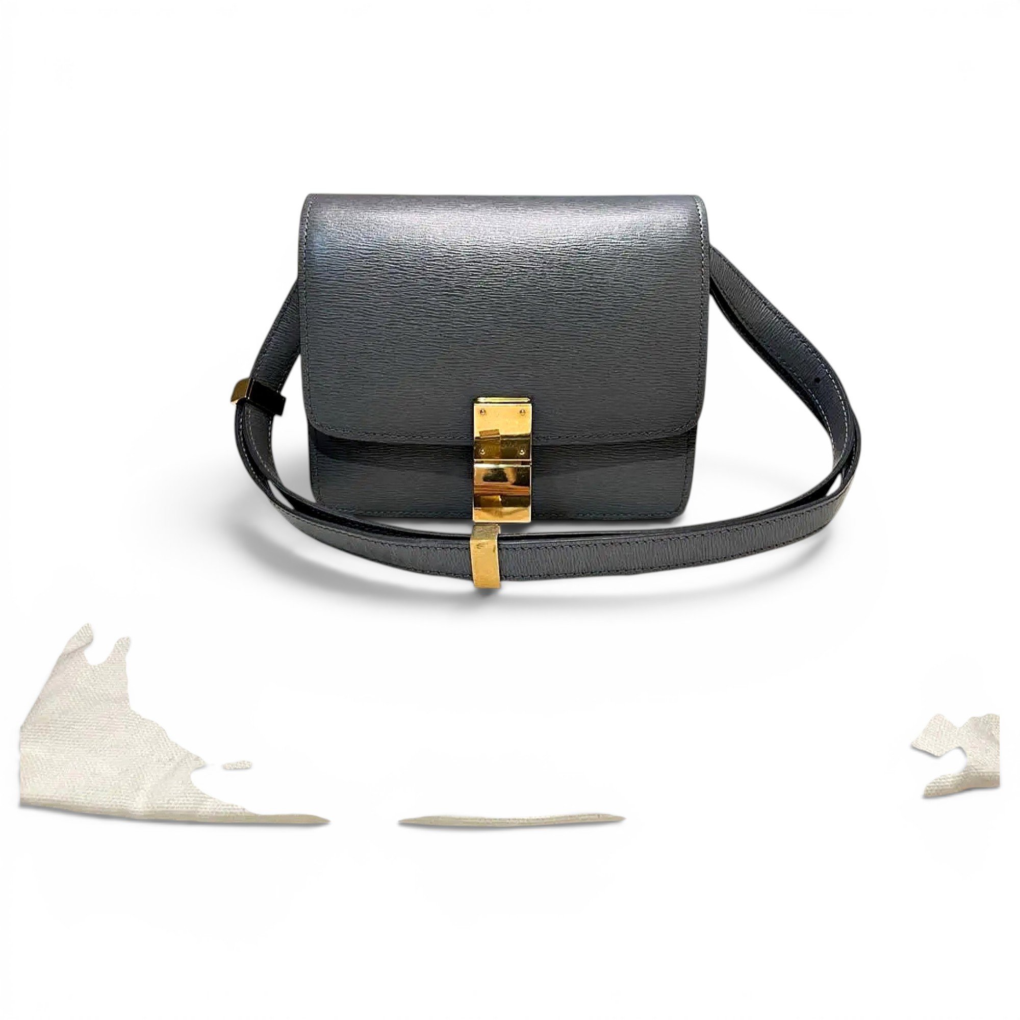 Classic leather crossbody bag