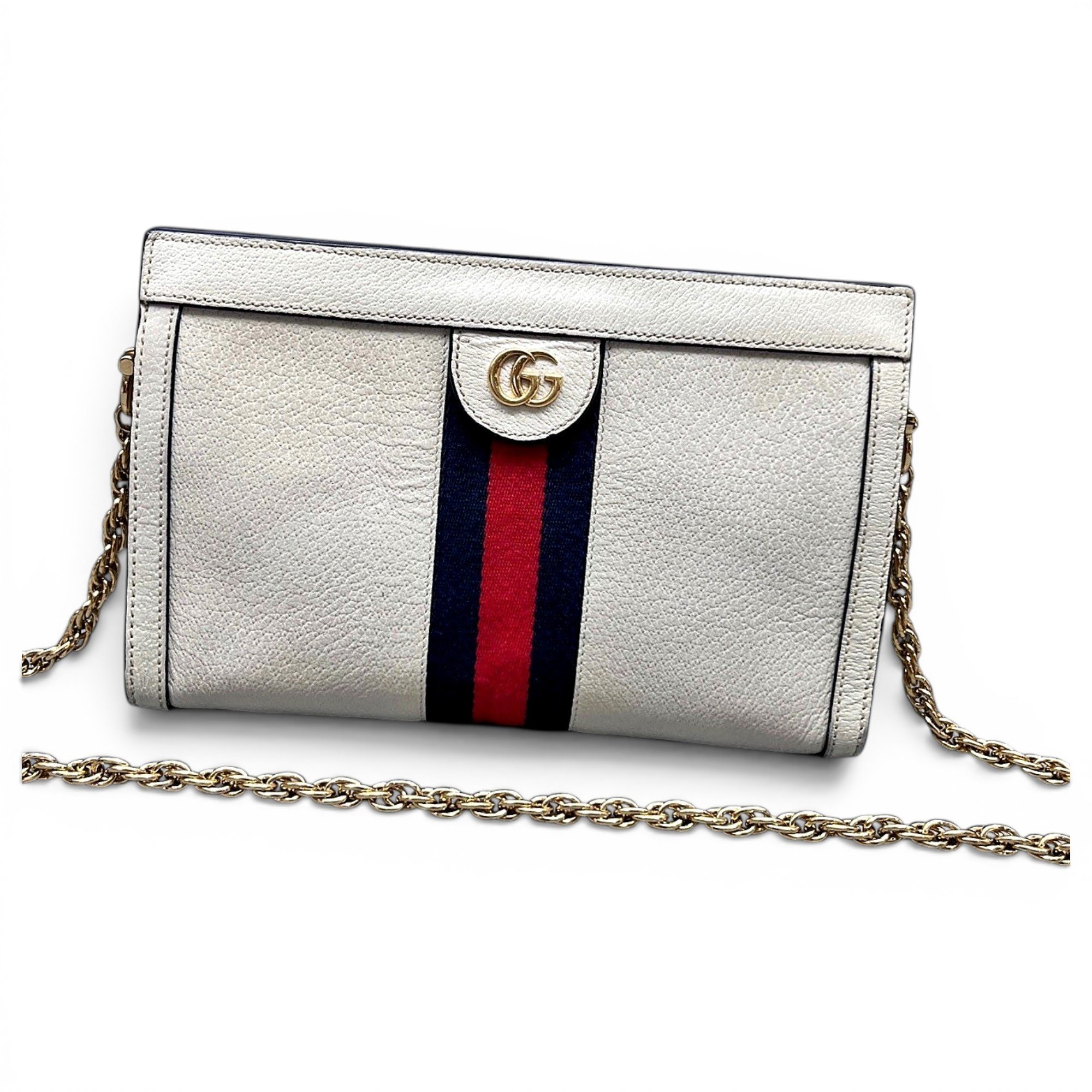 Ophidia Chain leather handbag