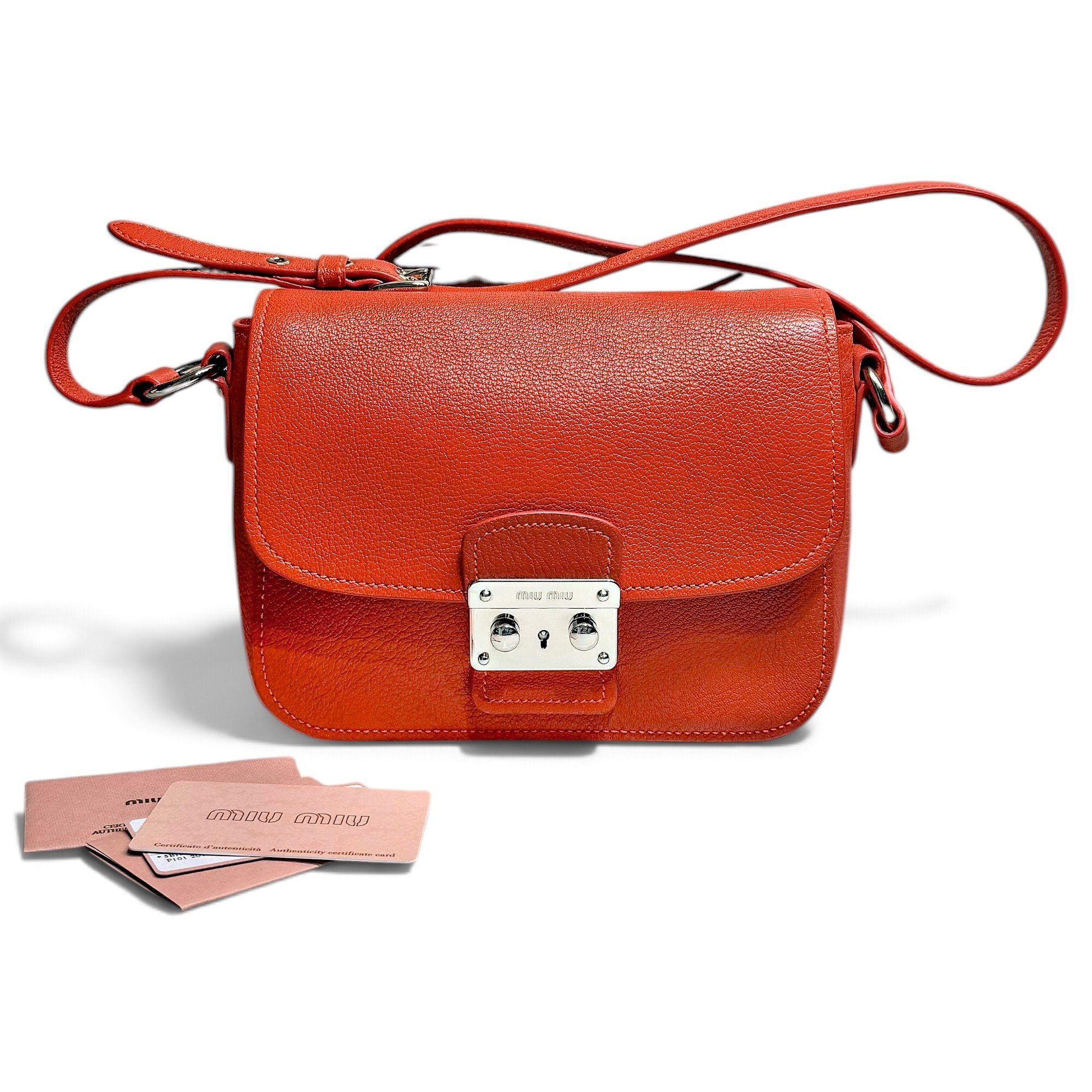 Madras leather handbag