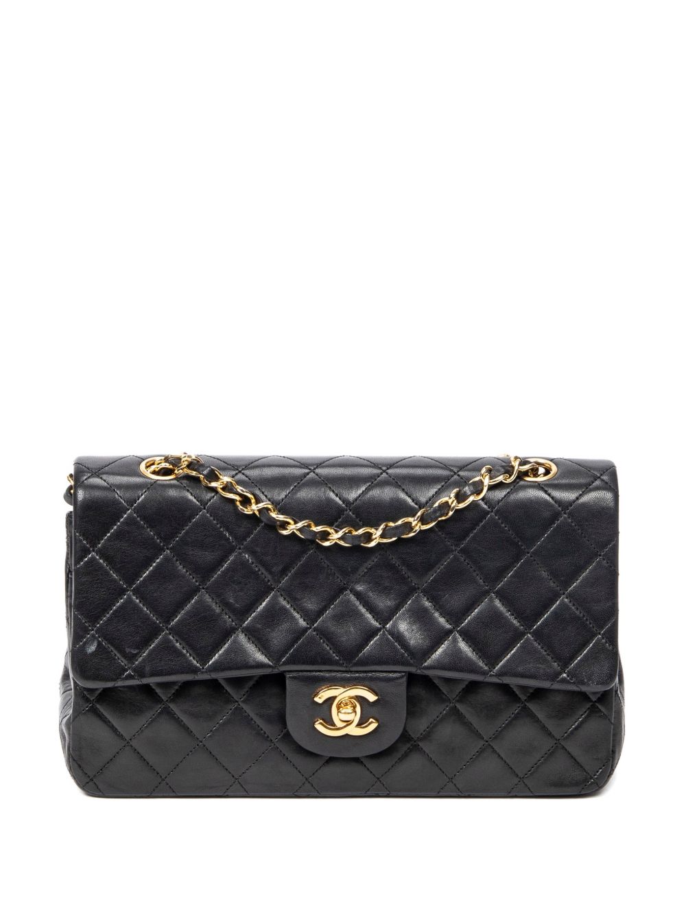 diamond-quilted shoulder bag