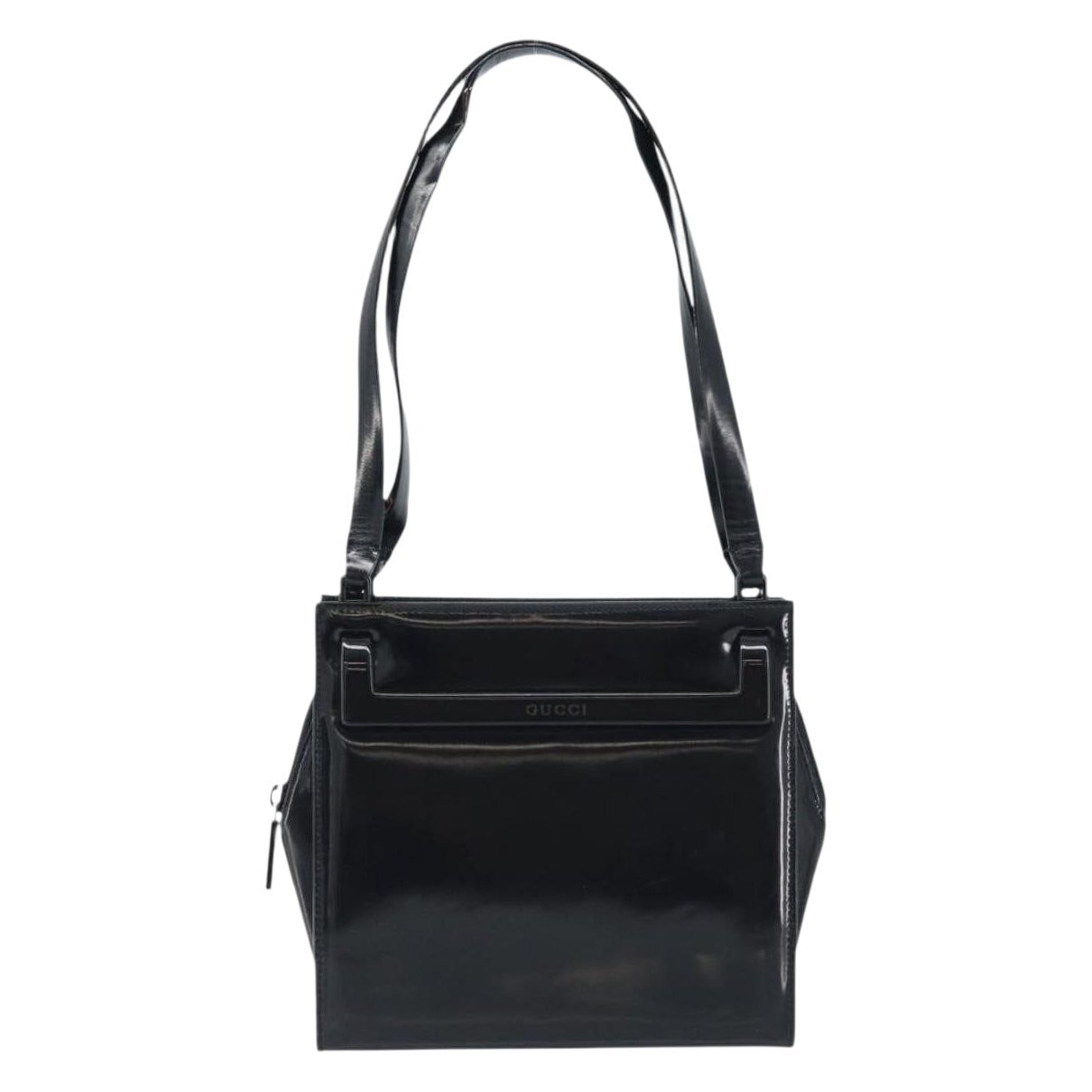 Patent leather tote
