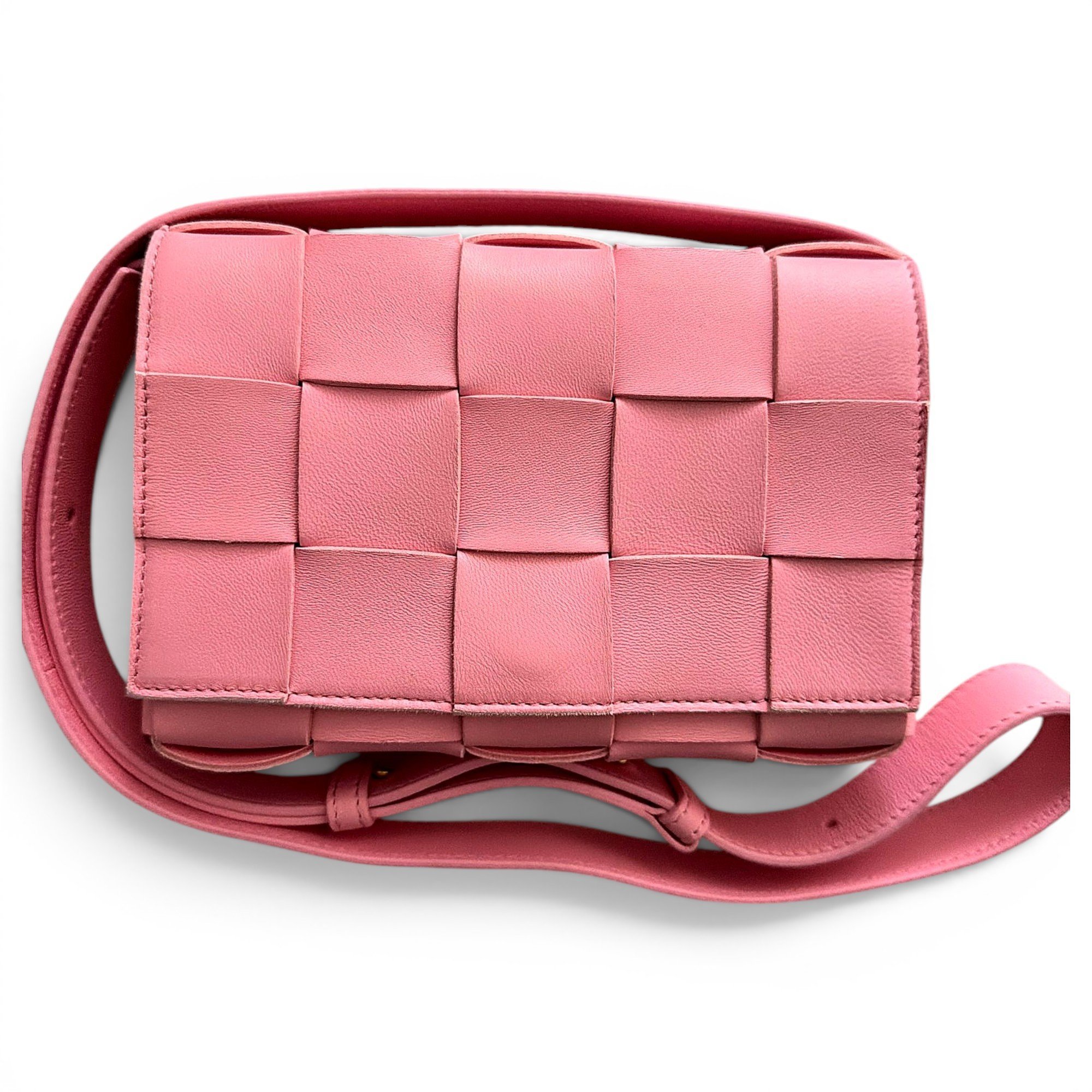 Cassette leather crossbody bag