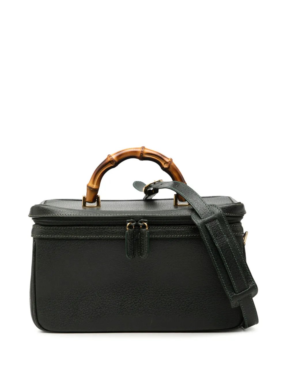 20th Century Calfskin Bamboo Vanity Bag satchel