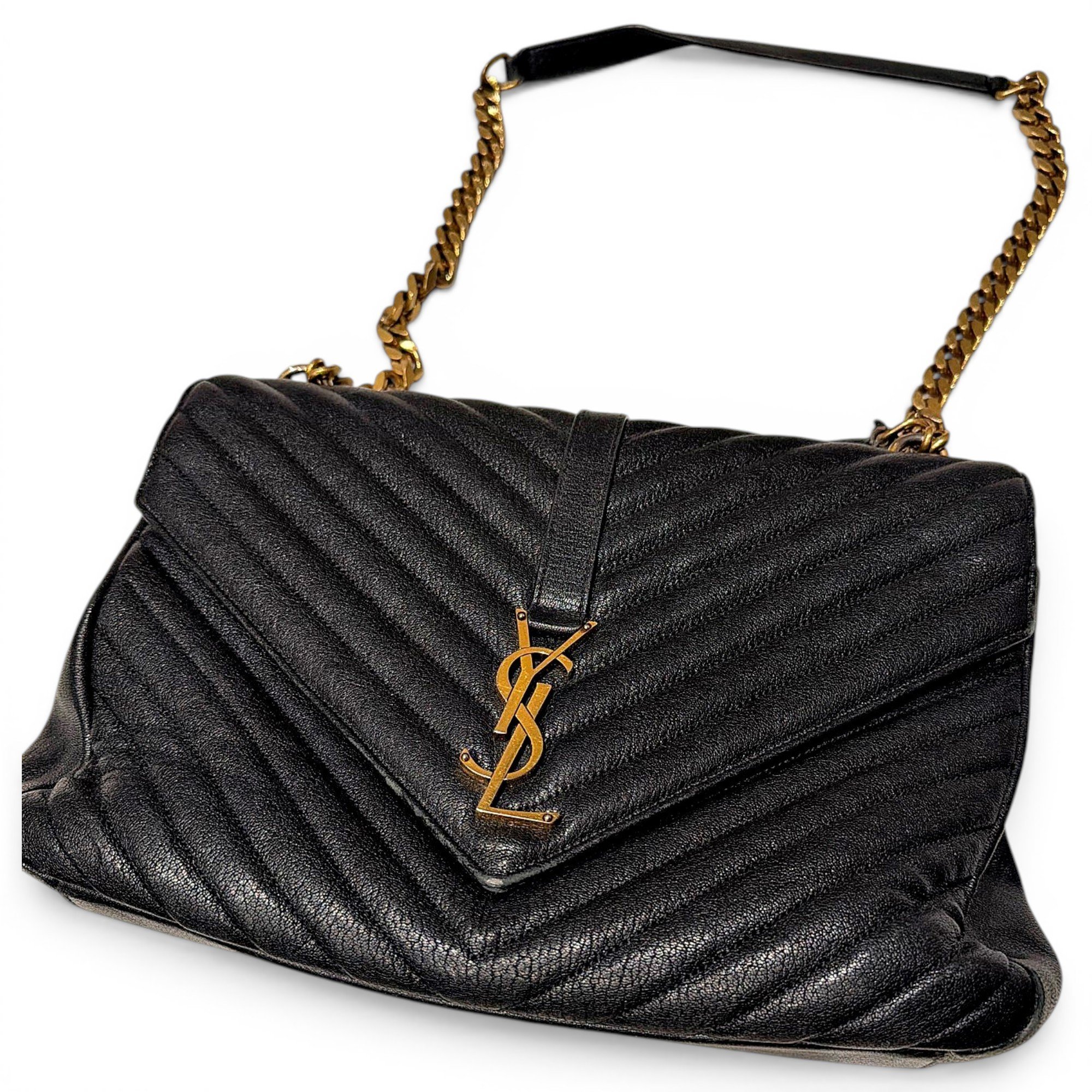 Envelope leather handbag