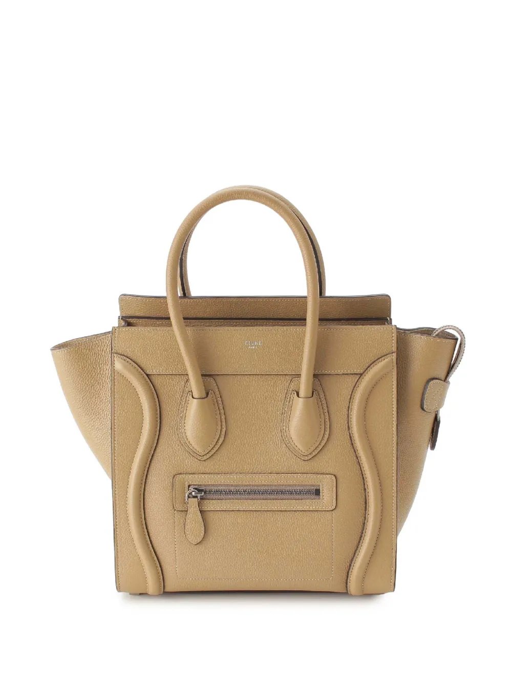 2010-2026 Micro Drummed Calfskin Luggage tote bag