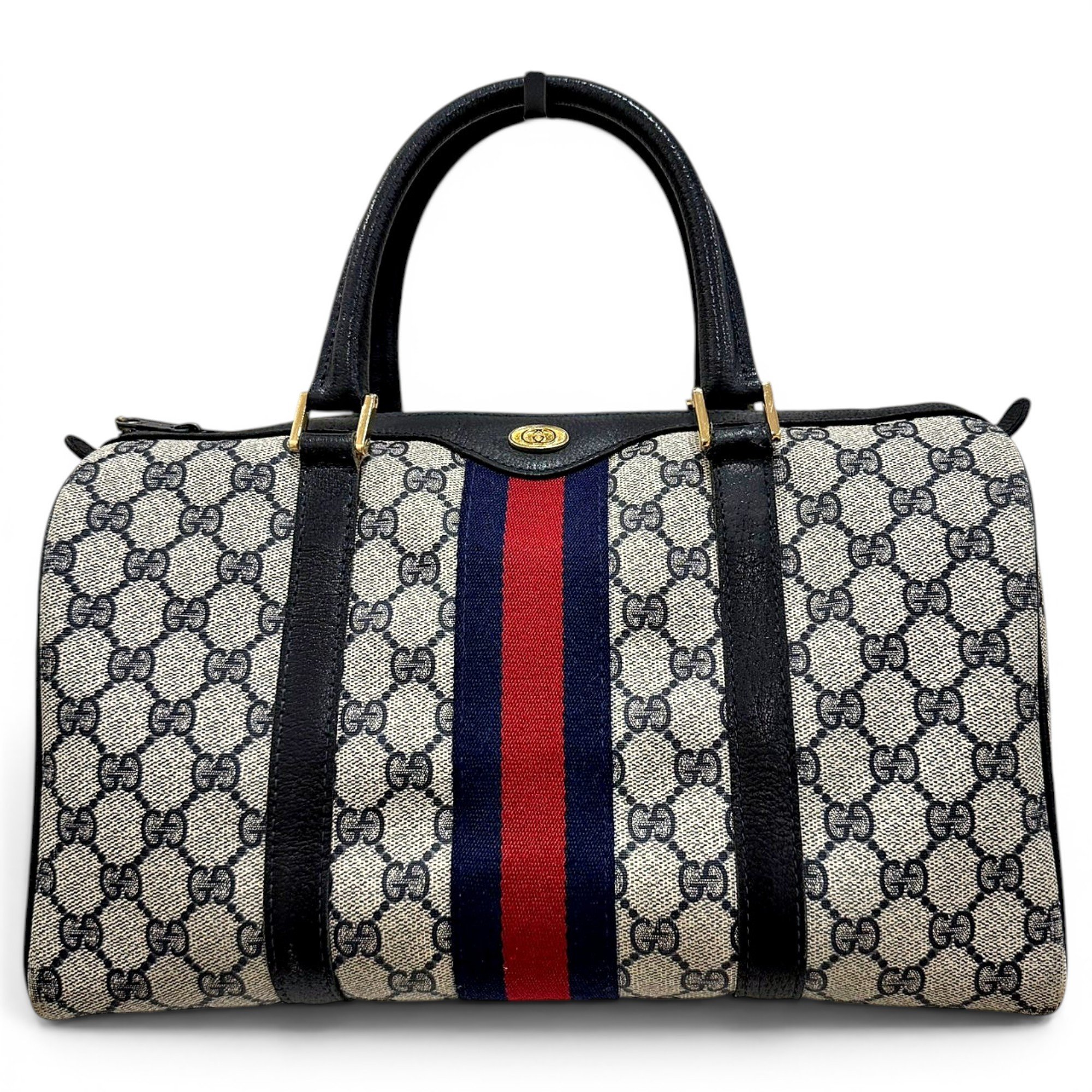 Boston leather handbag