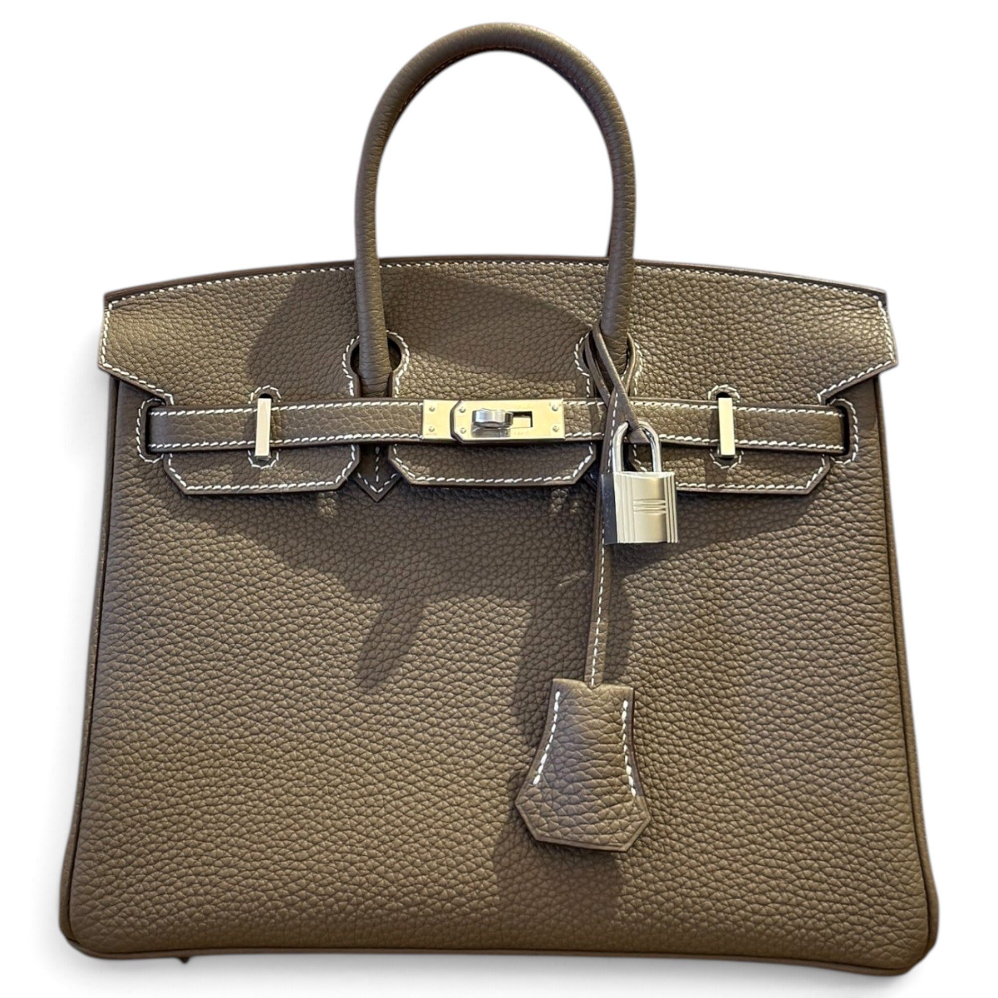 Birkin 25 leather handbag
