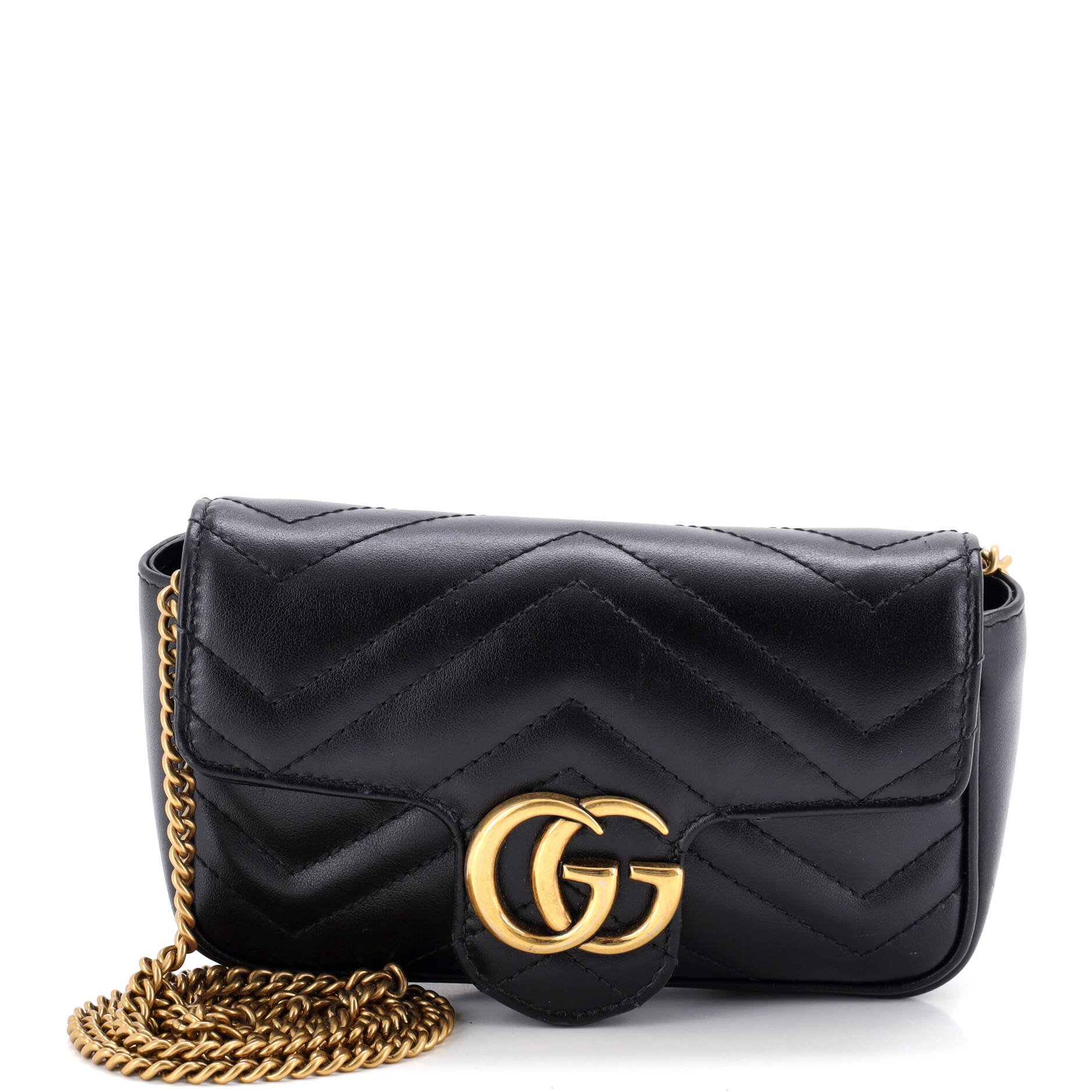 GG Marmont Flap Bag Matelasse Leather Super Mini