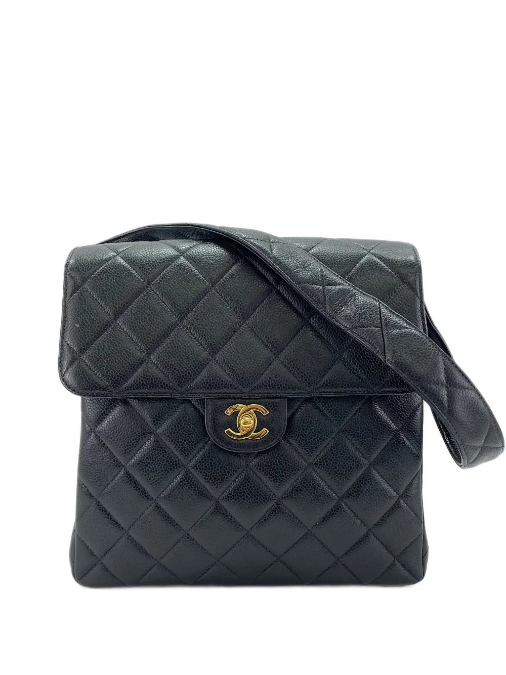 Matelassé CC turn-lock shoulder bag