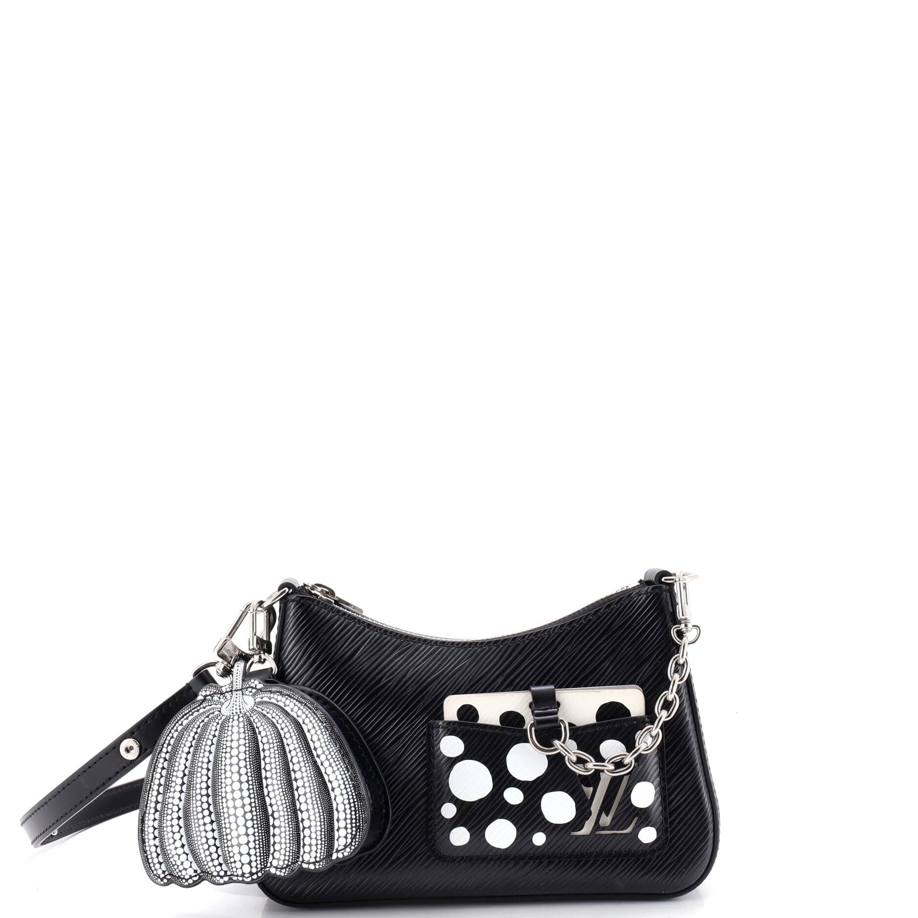 Marellini Handbag Epi Leather with Yayoi Kusama Infinity Dots Detail