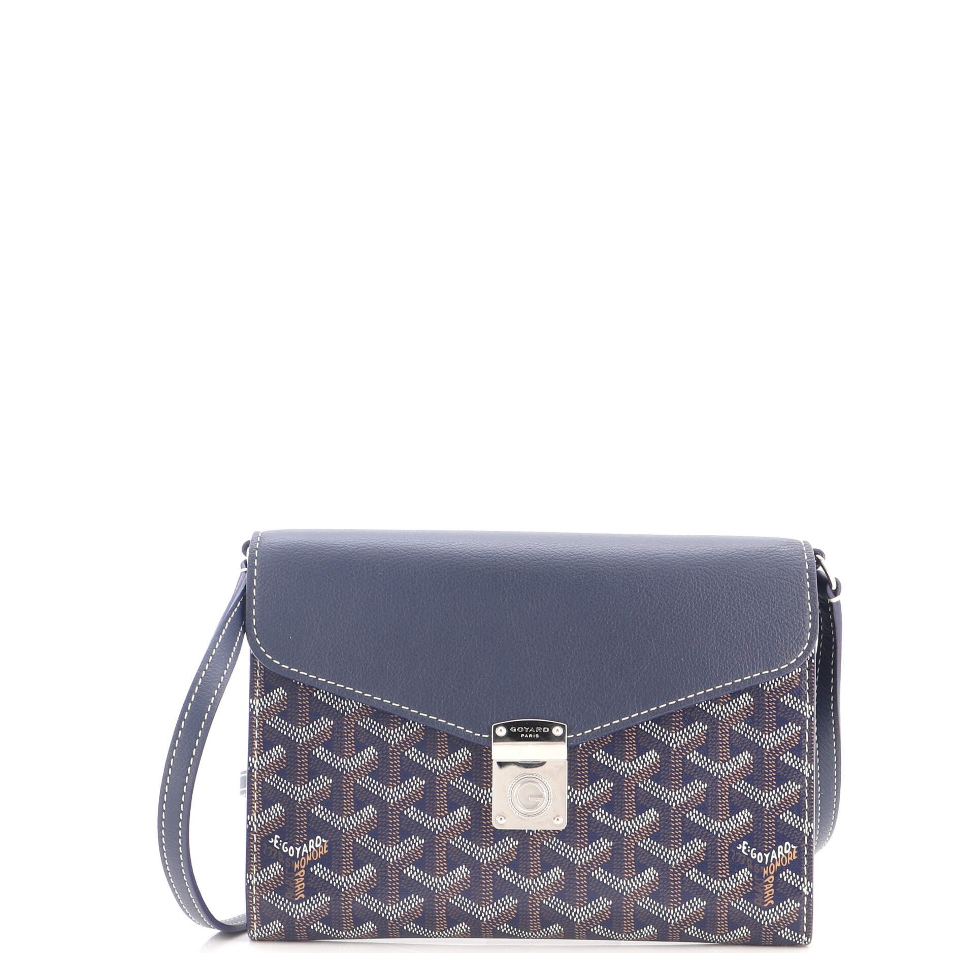 Chypre Wallet on Strap Coated Canvas with Leather