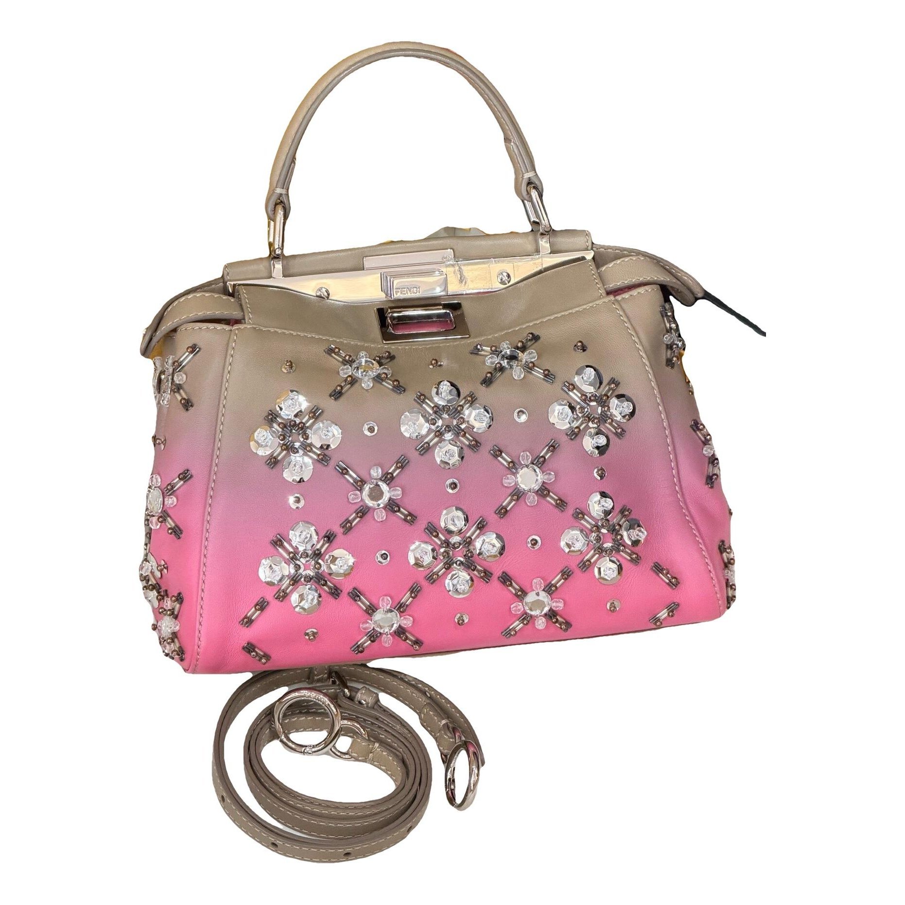 Peekaboo leather handbag
