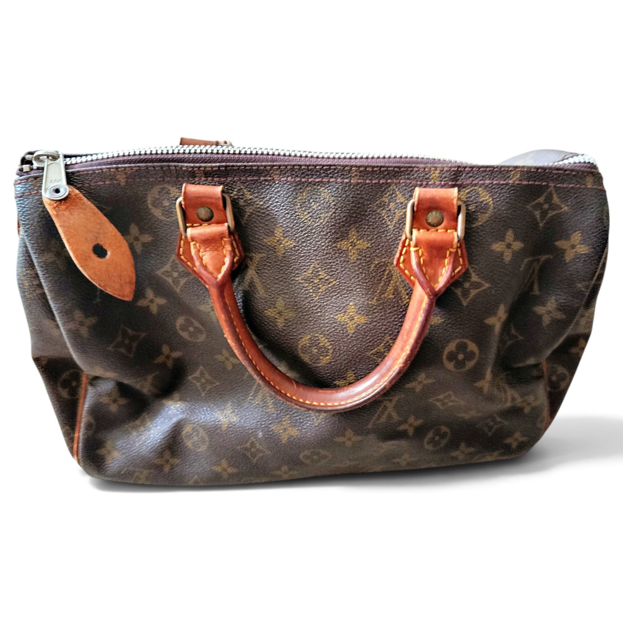 Speedy leather handbag