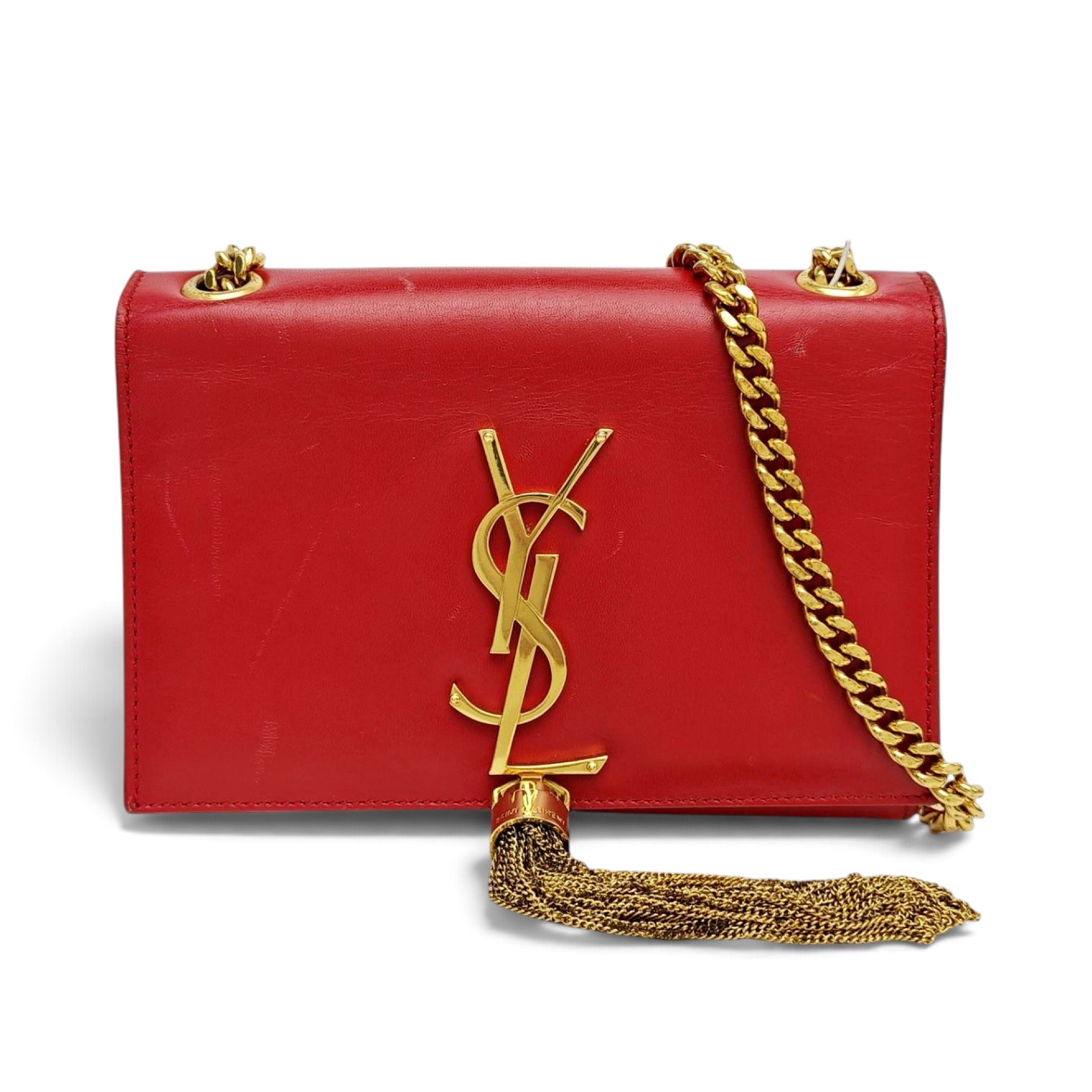 Pompom Kate leather handbag