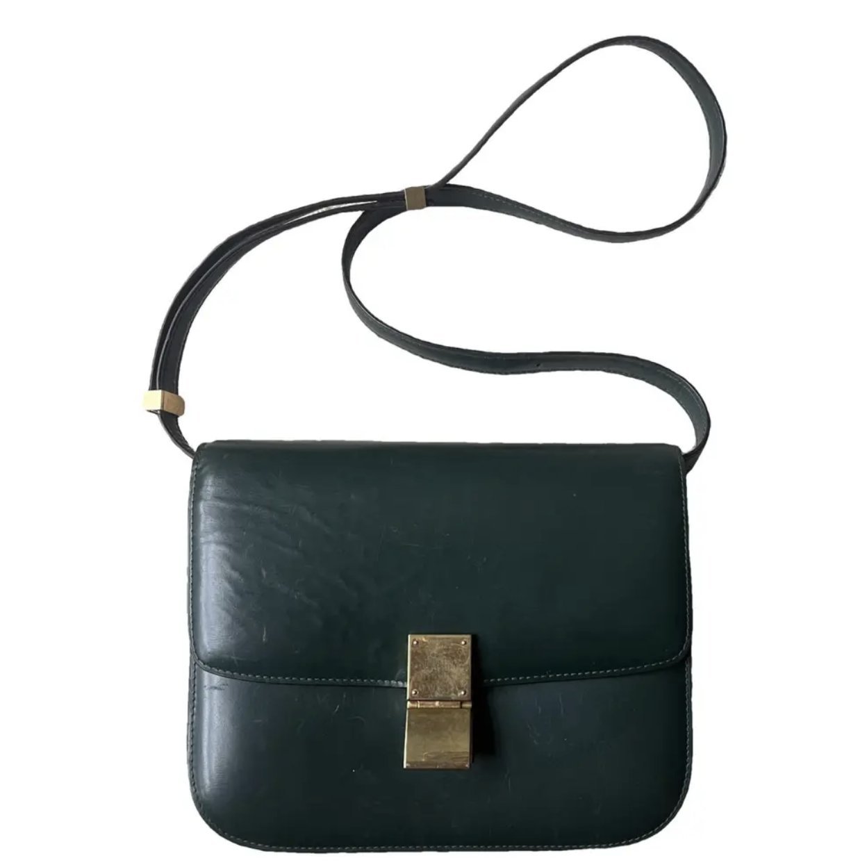 Classic leather crossbody bag