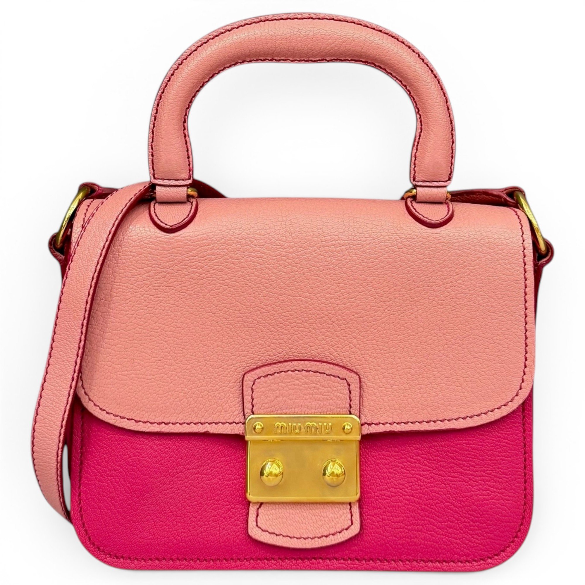Miu Miu Pony-style calfskin handbag