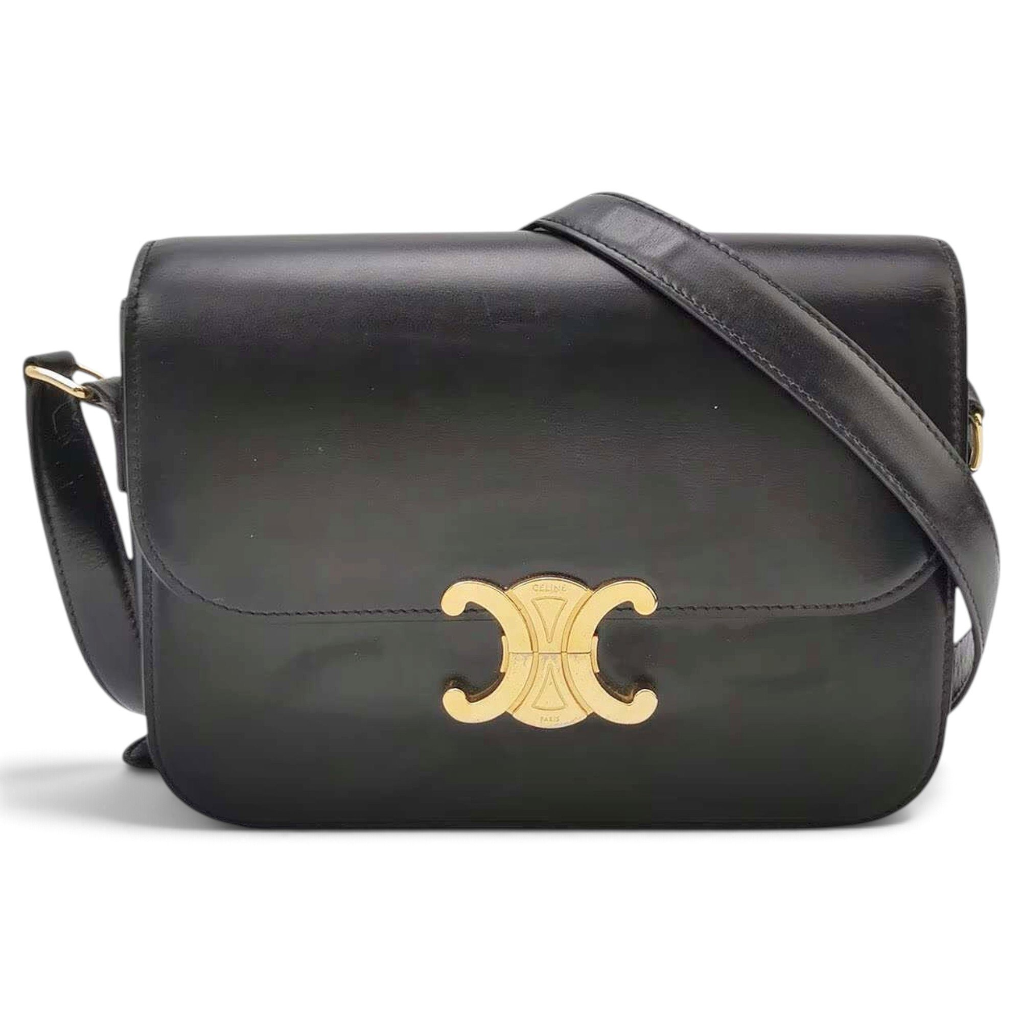 Triomphe leather handbag