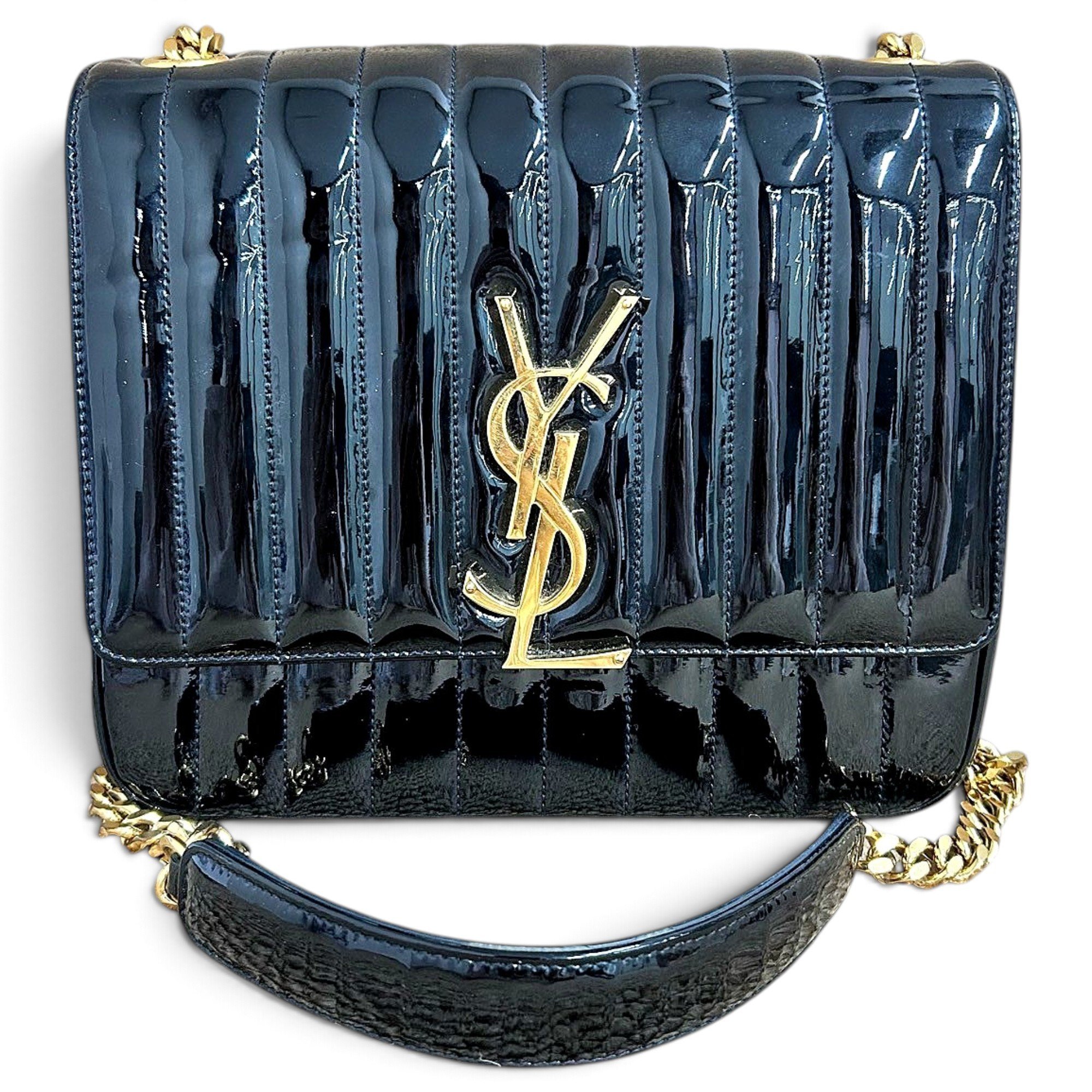 Vicky patent leather crossbody bag
