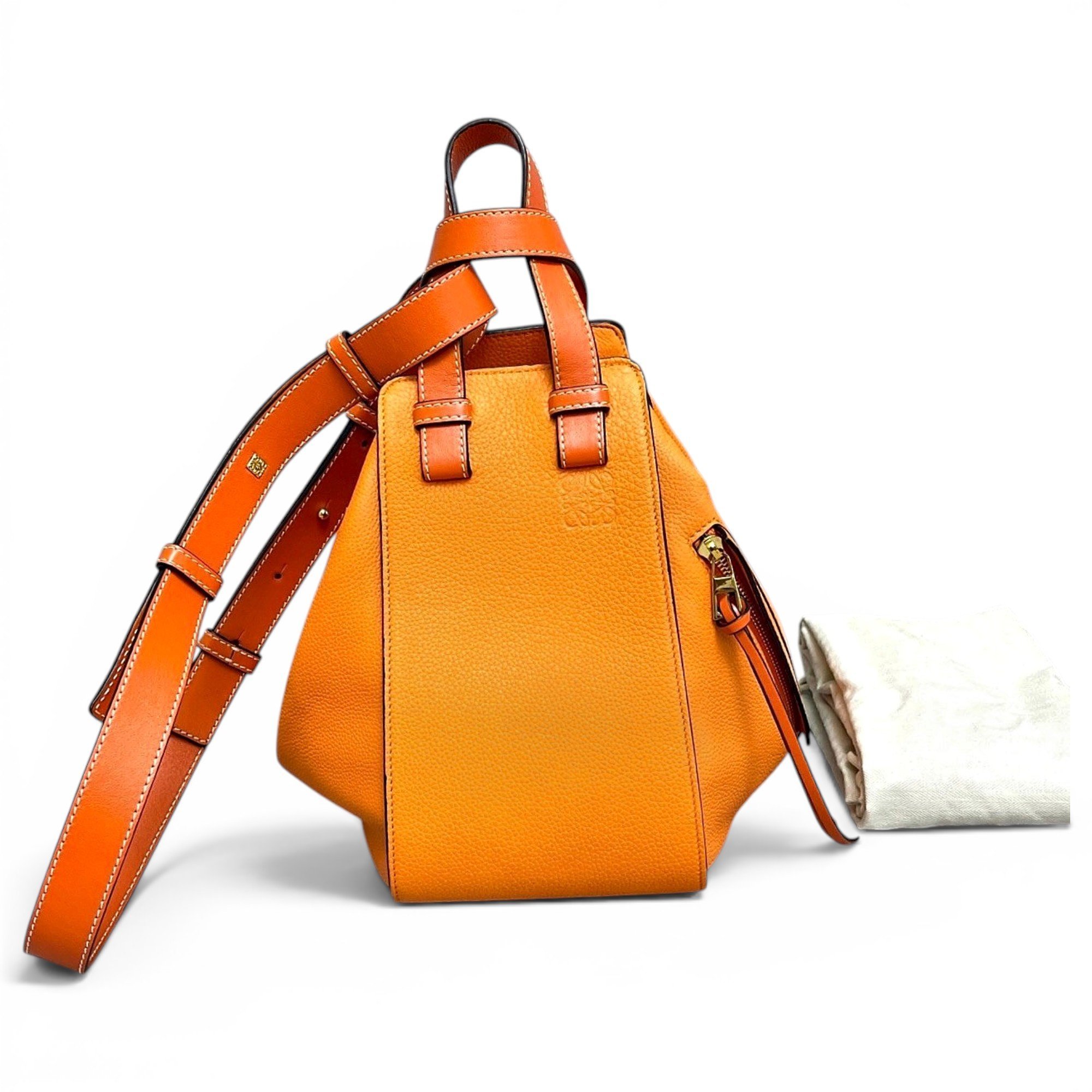 Hammock leather handbag