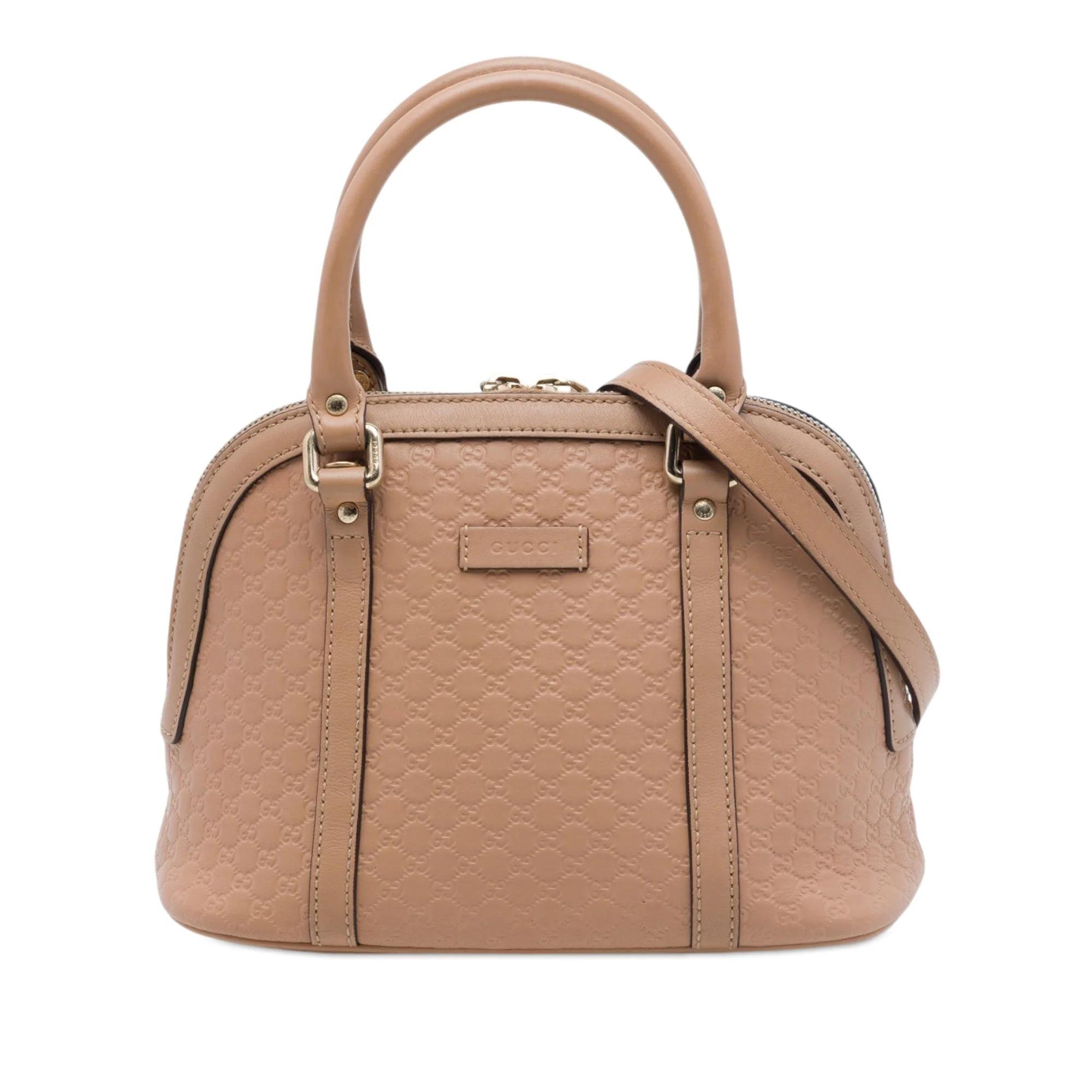 Dôme leather satchel