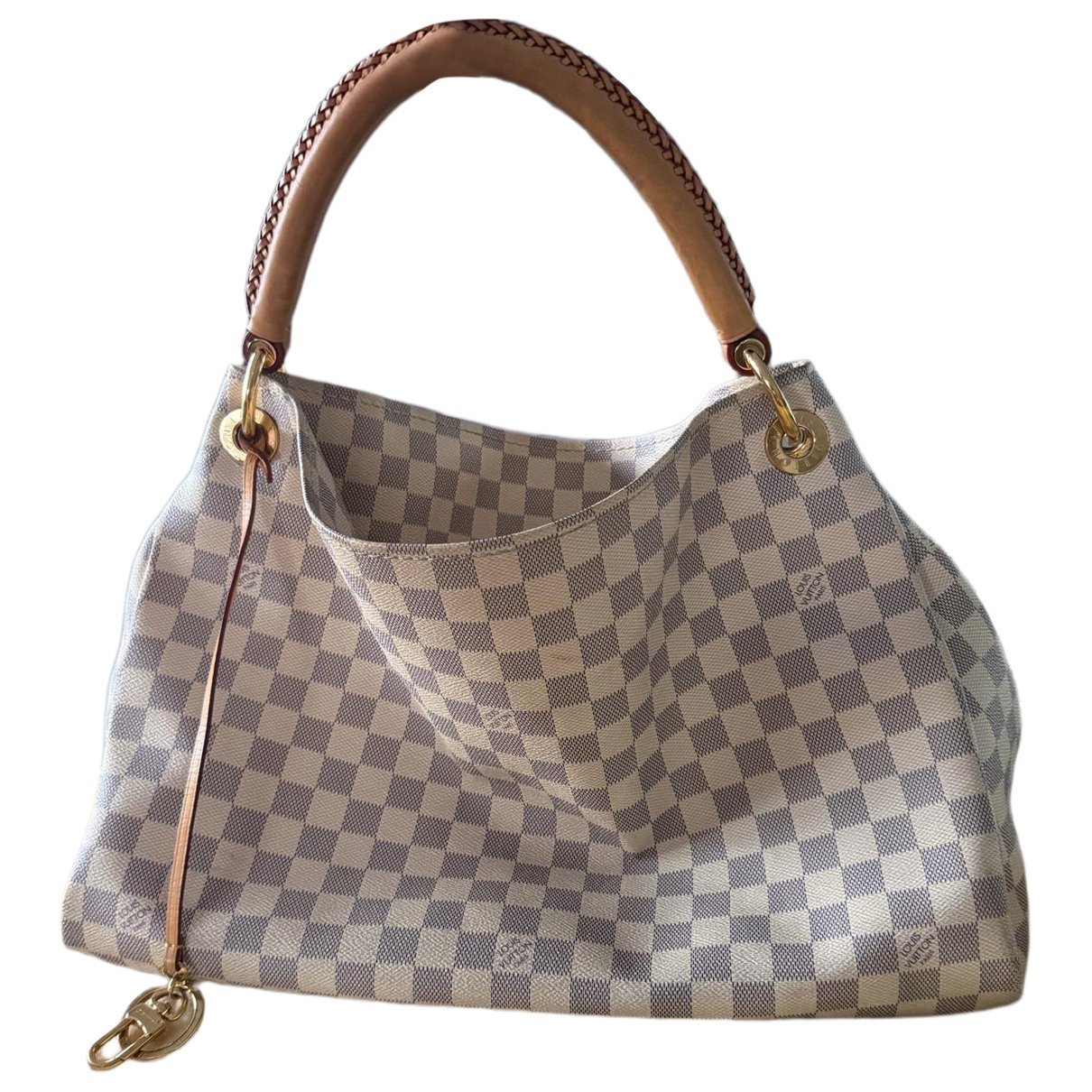 Artsy leather handbag