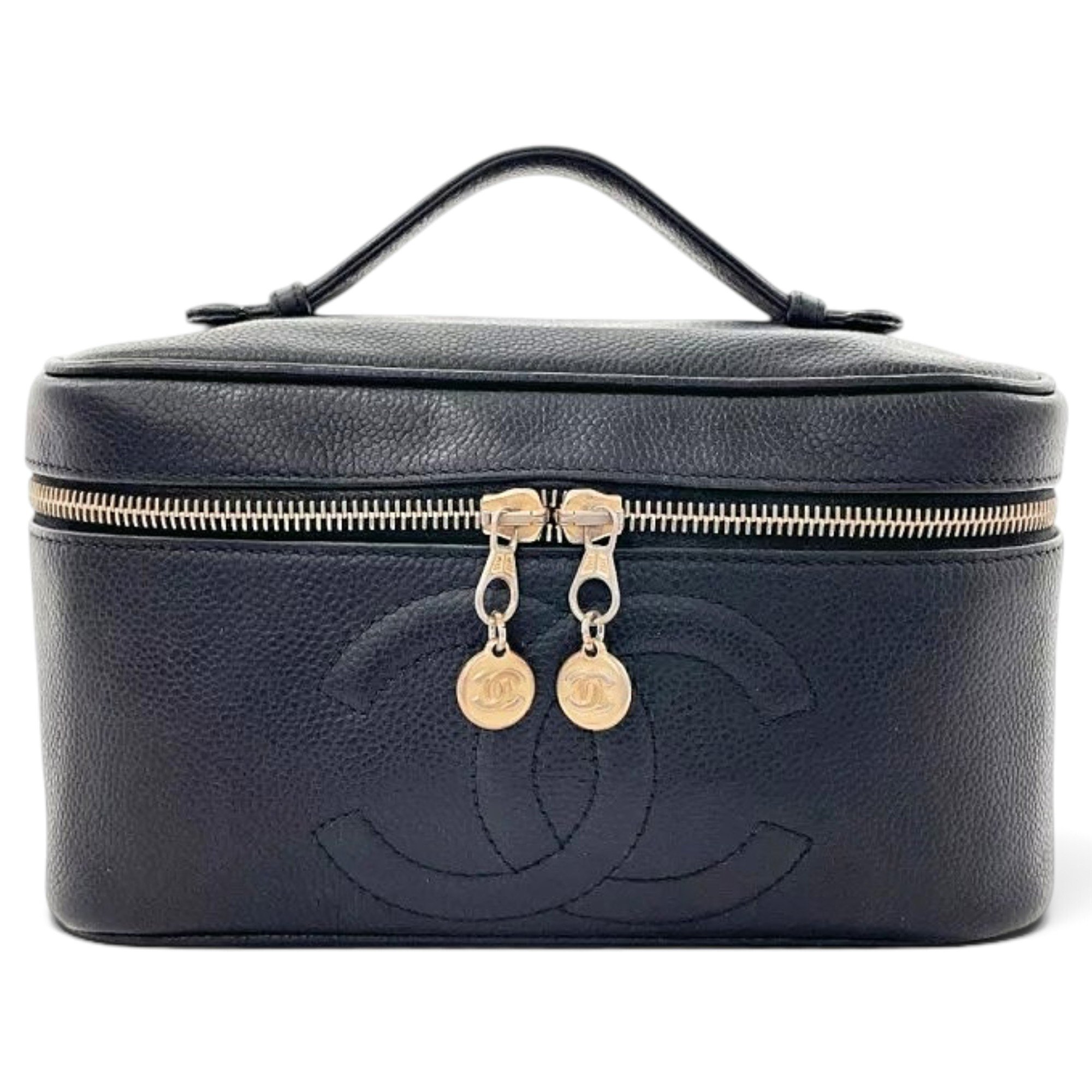 Vanity leather handbag