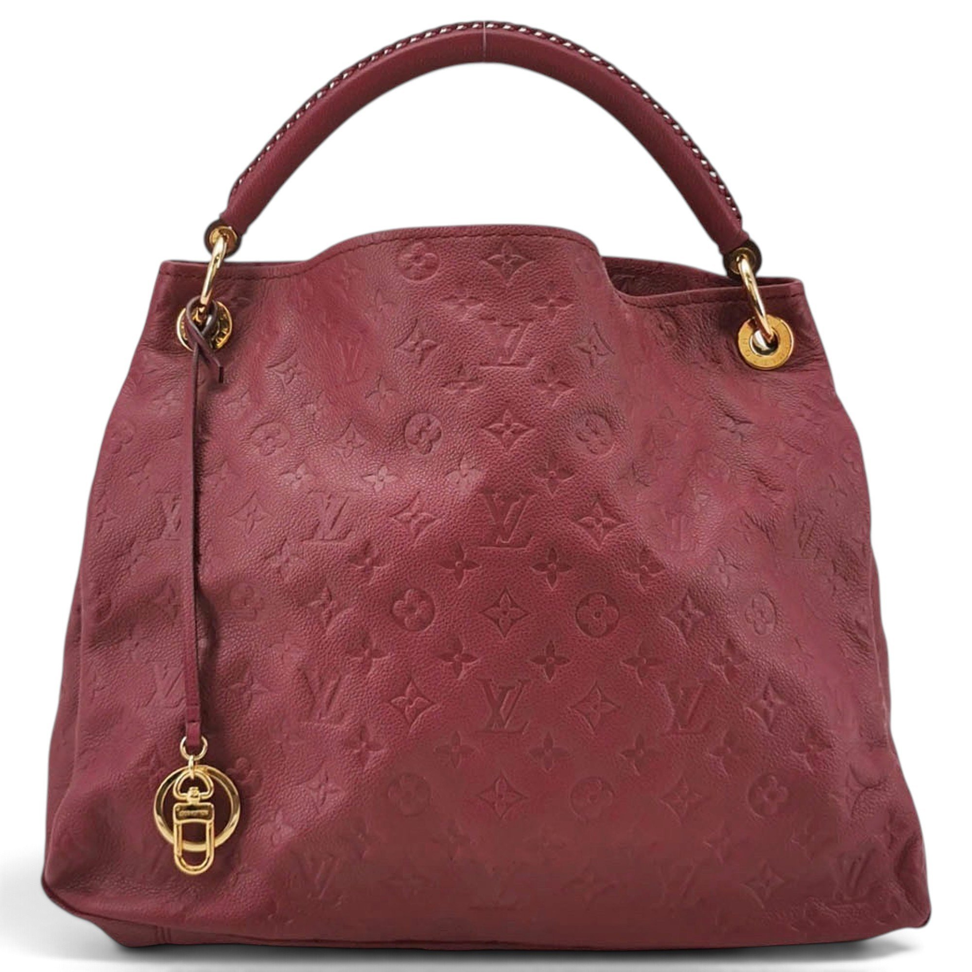 Artsy leather handbag
