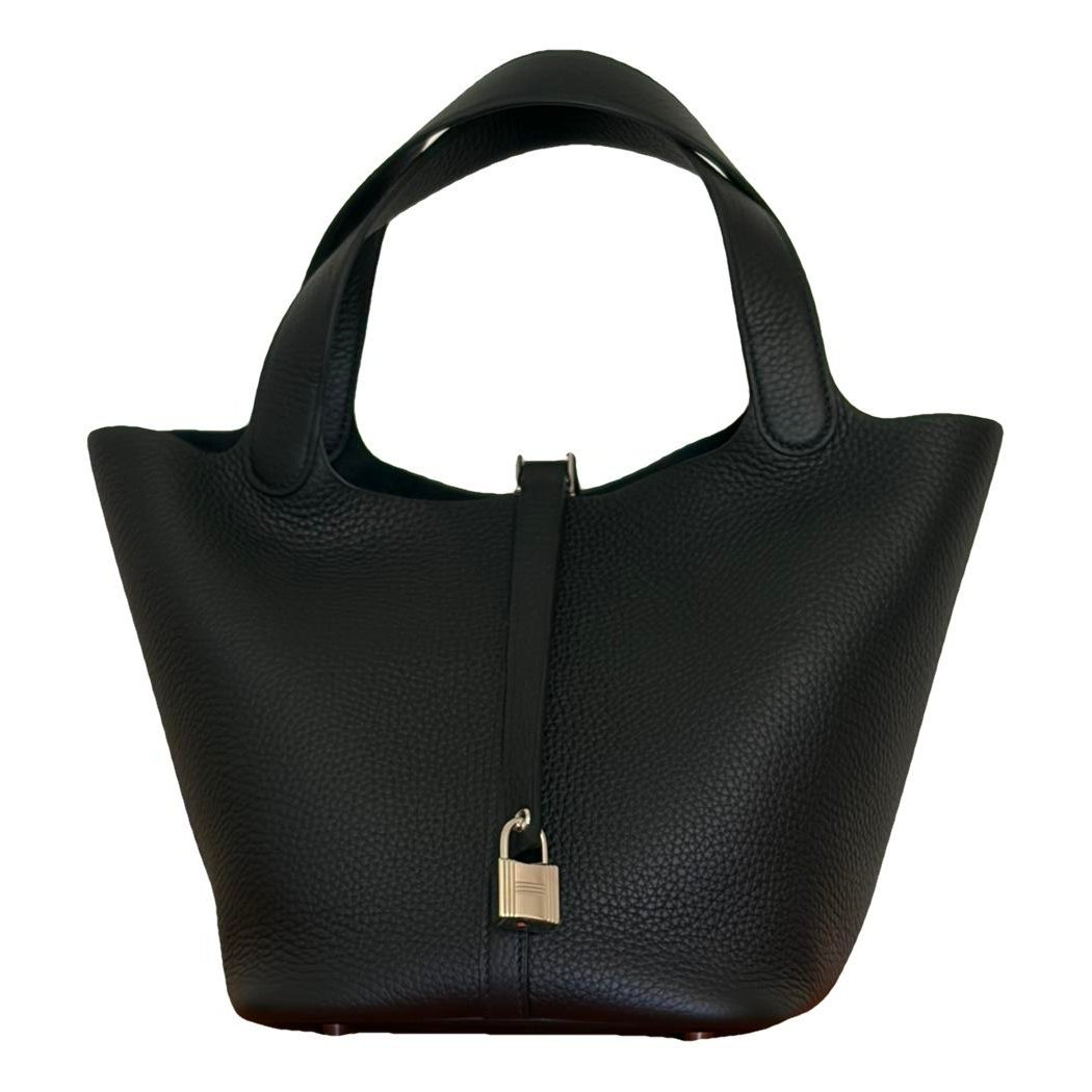 Picotin leather tote