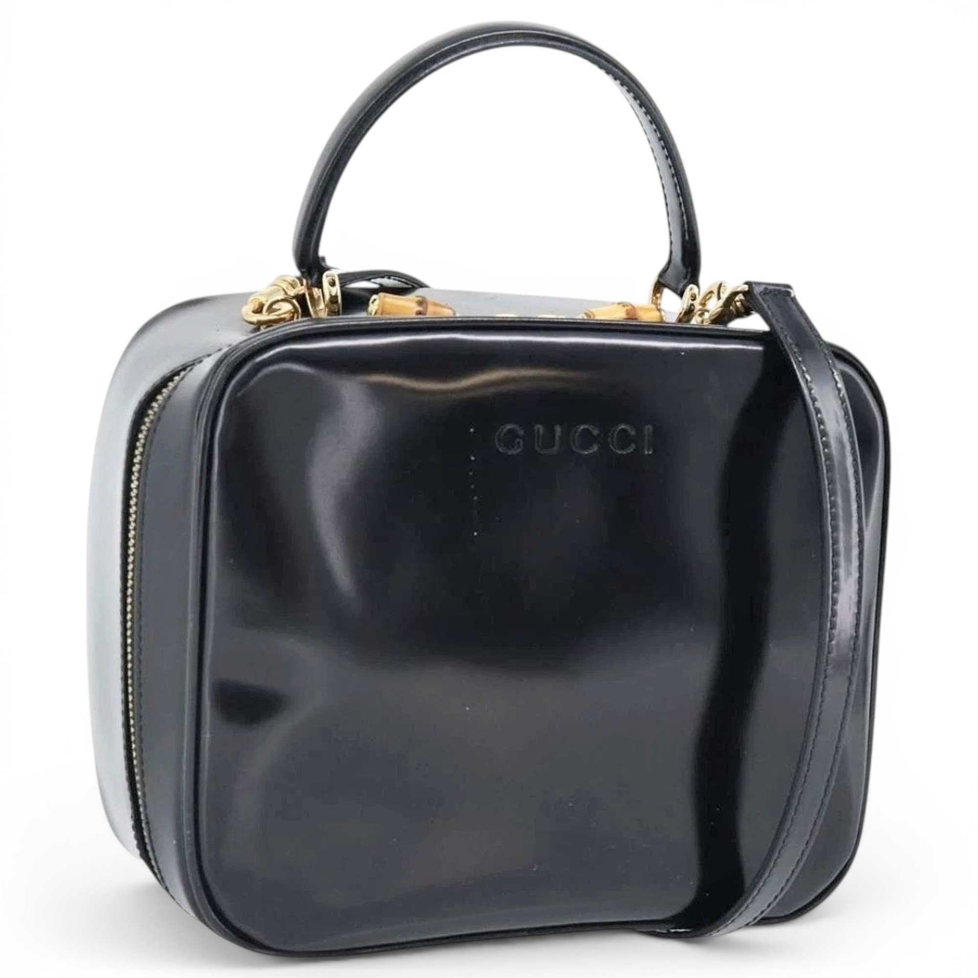 Leather clutch bag