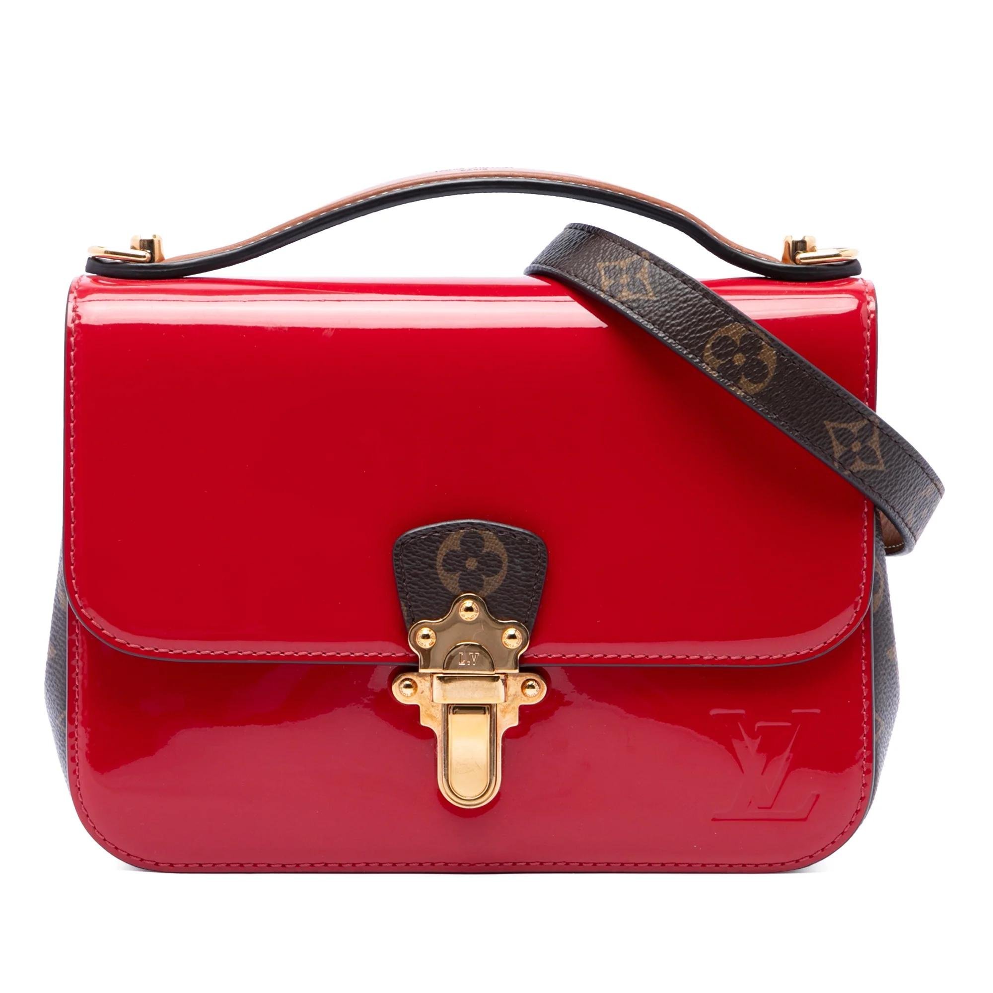 Cherrywood leather satchel