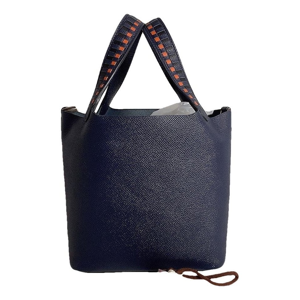 Picotin leather tote