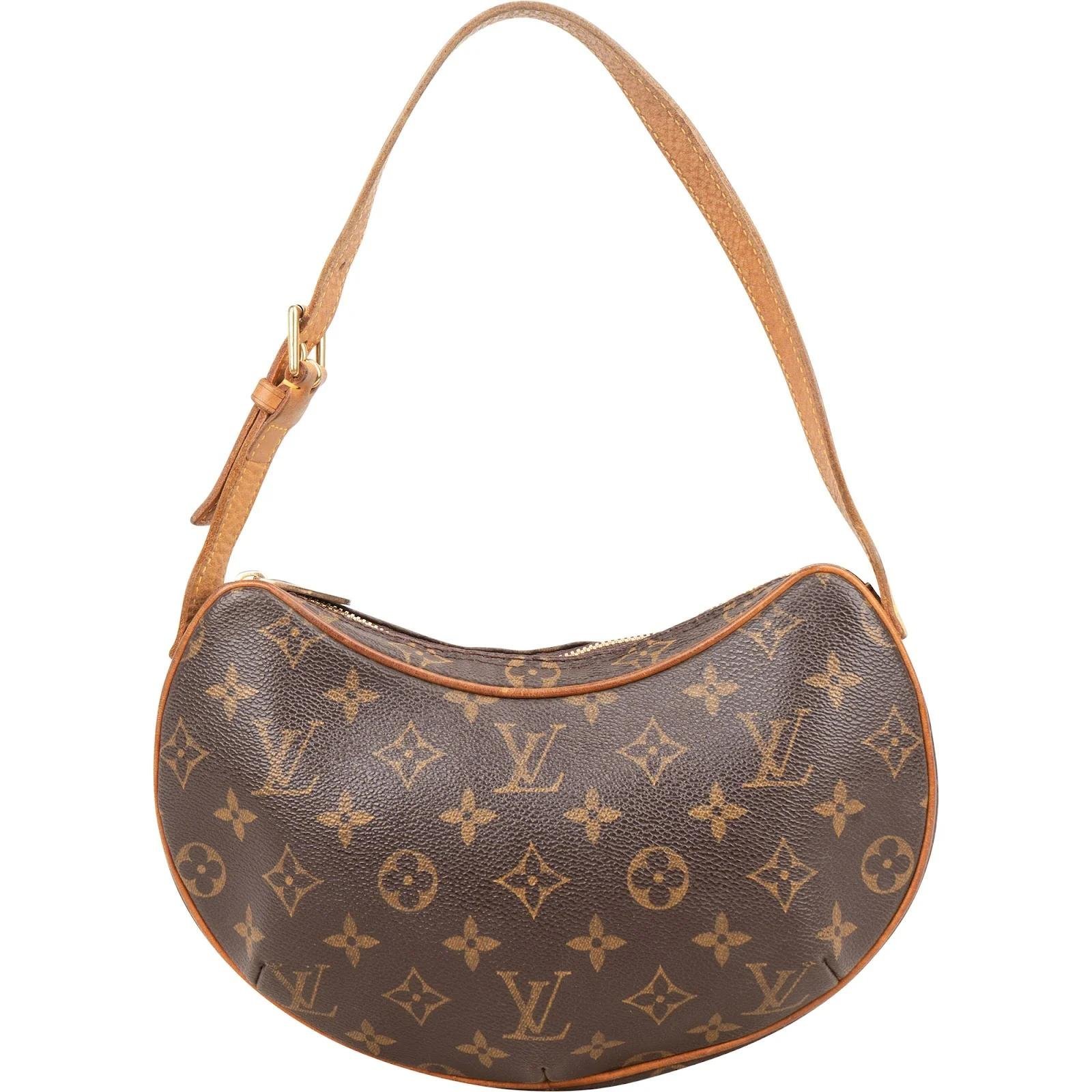 Croissant leather handbag