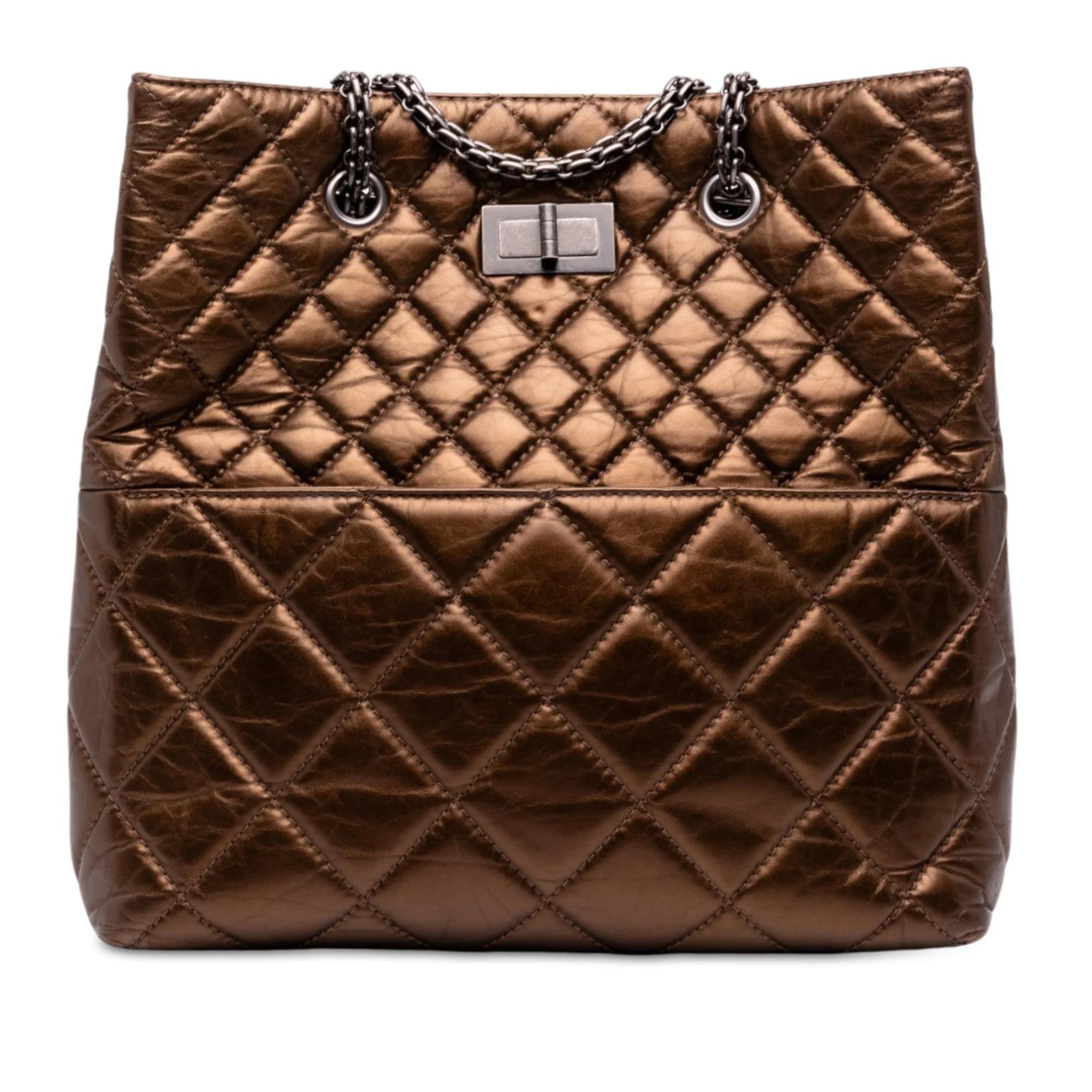 2.55 leather tote