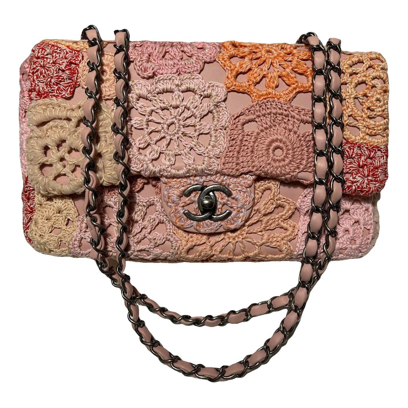 Trendy CC Flap cloth handbag