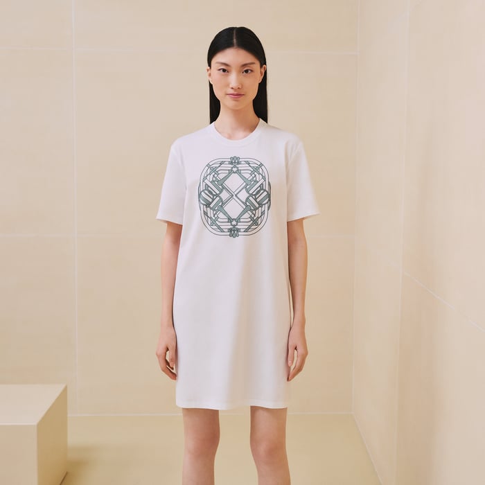 Blanc "Mors a Jouets" T-shirt Dress