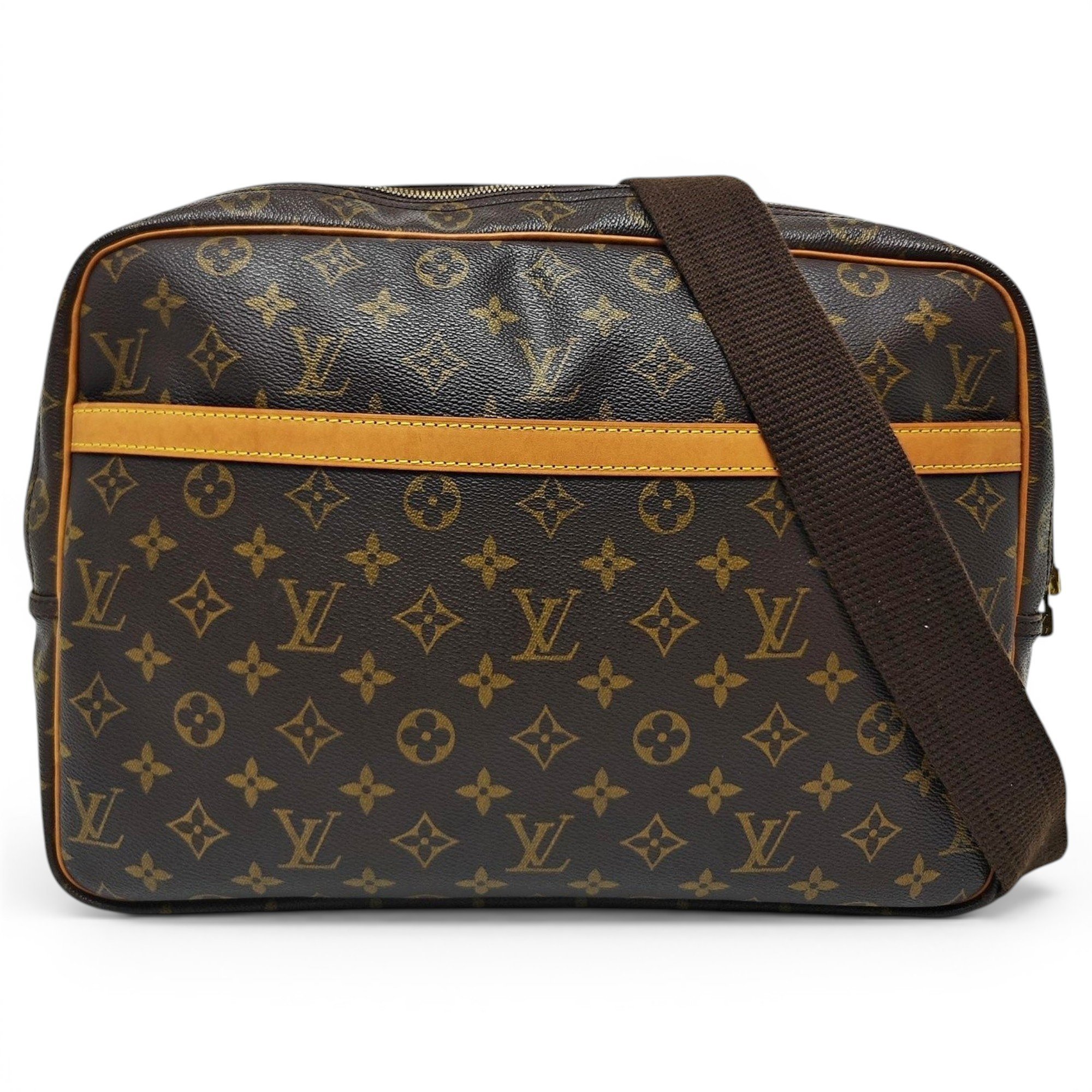 Reporter leather handbag