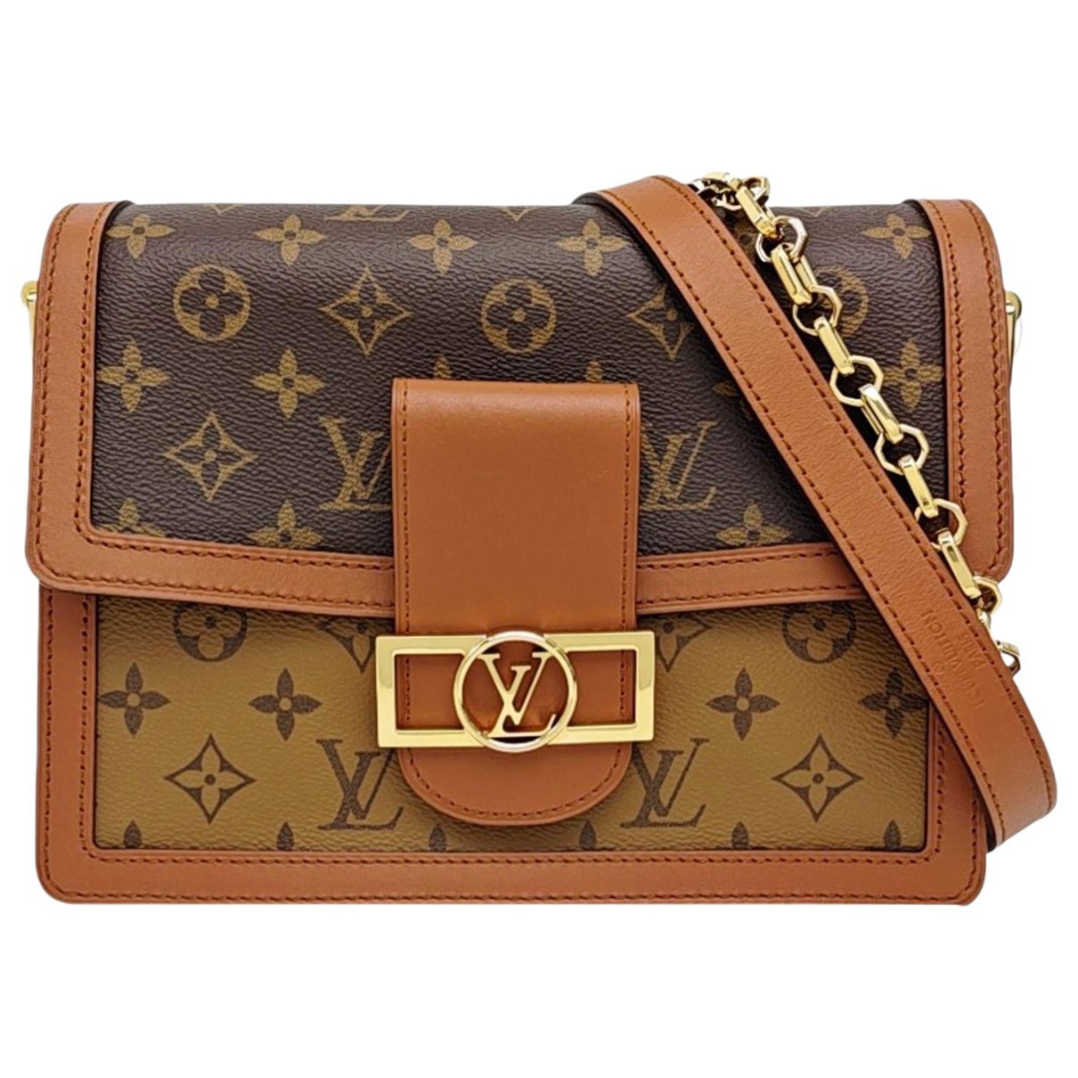 Dauphine leather crossbody bag
