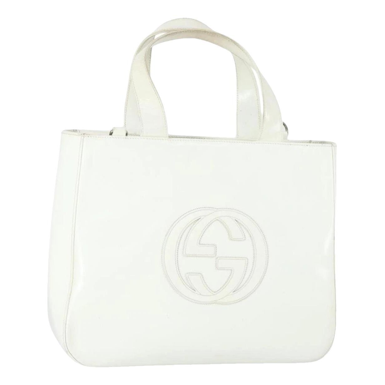 Patent leather handbag