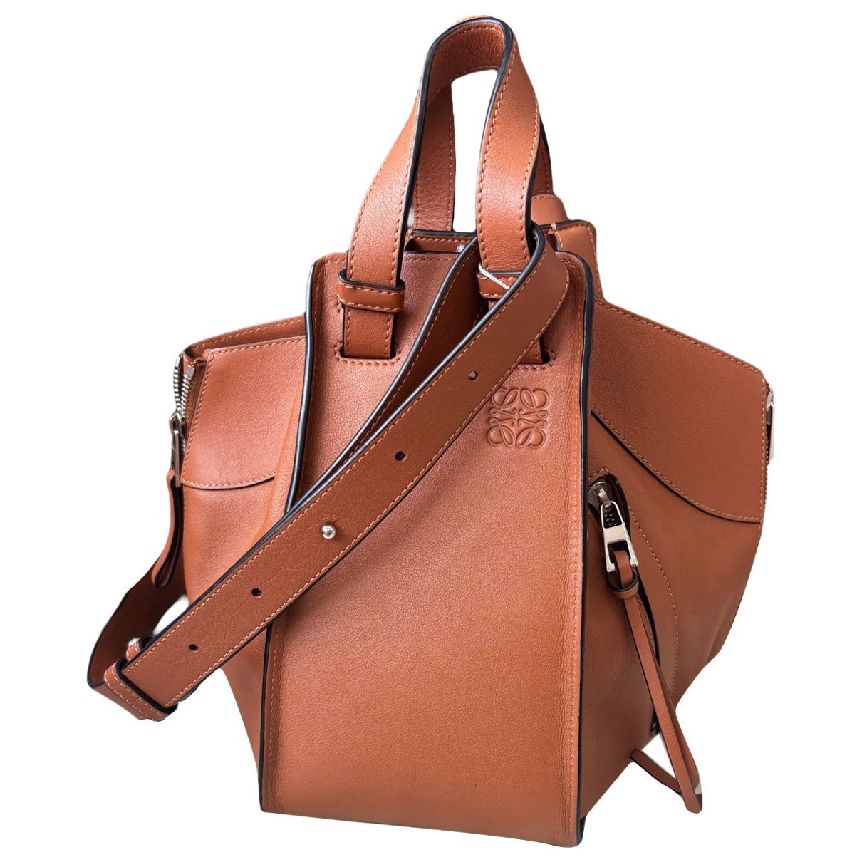 Hammock leather handbag