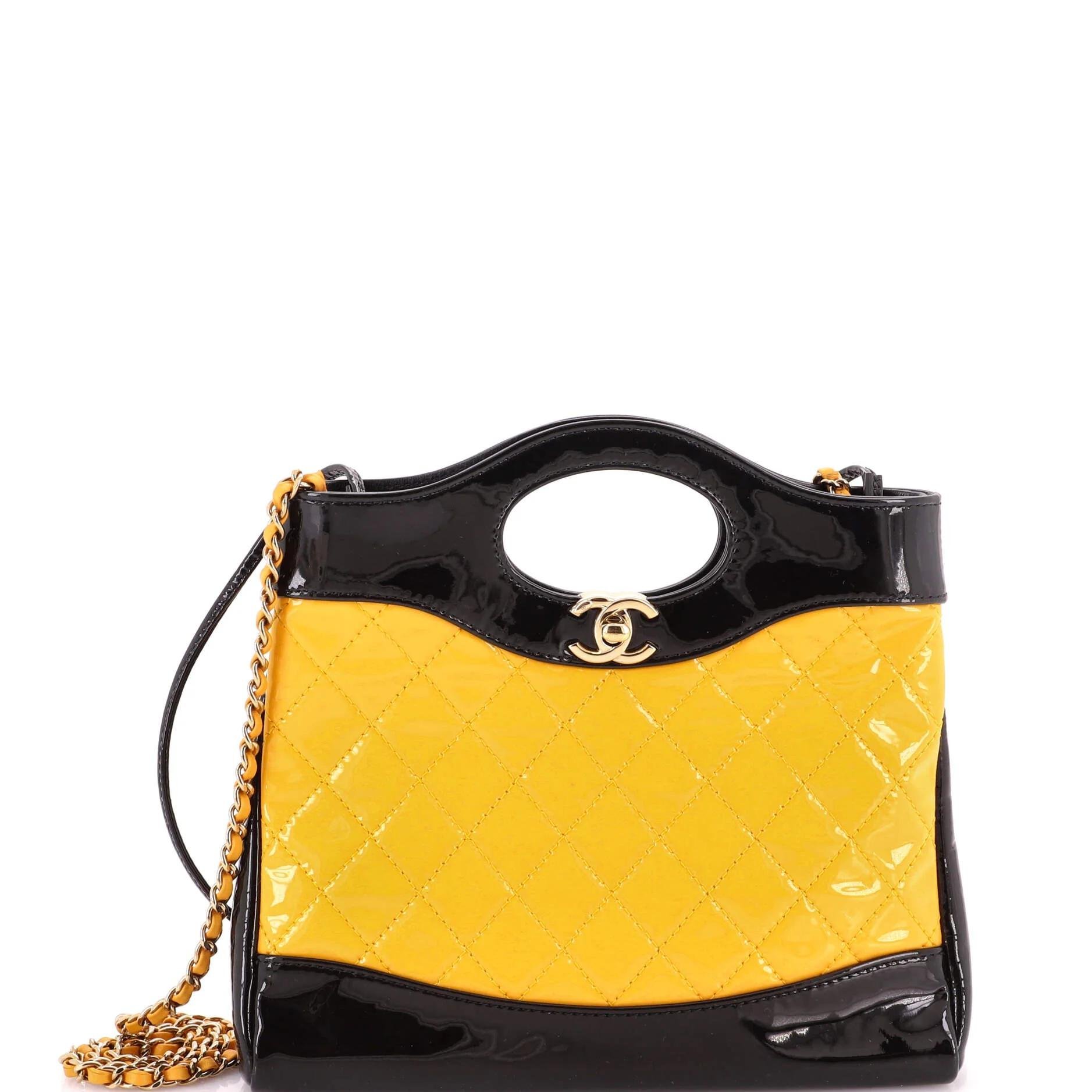 Patent leather tote