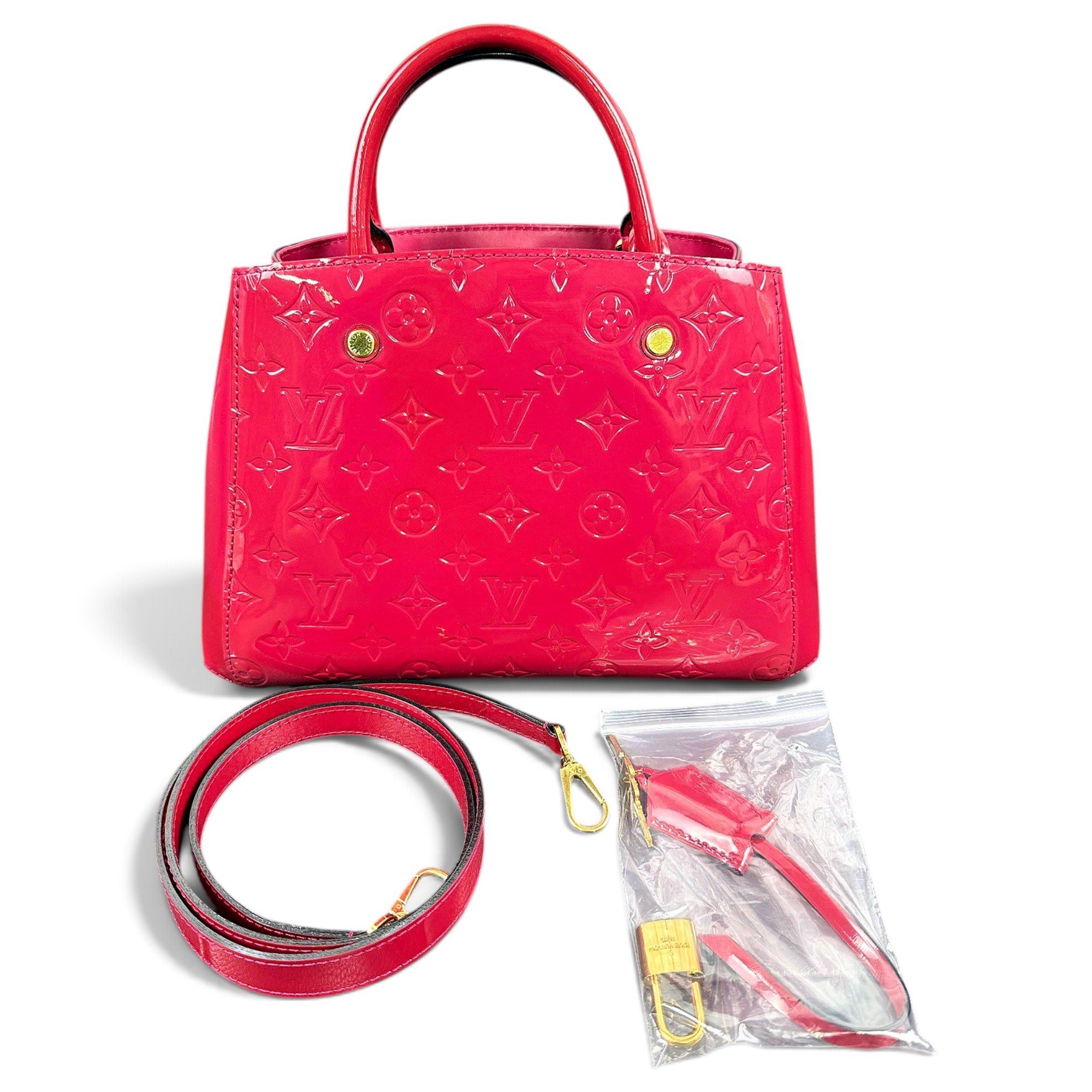 Montaigne patent leather handbag
