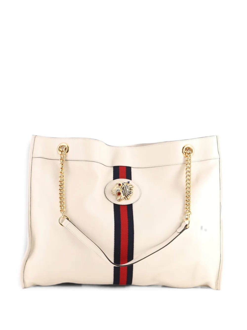 Rajah Chain Leather Large tote bag
