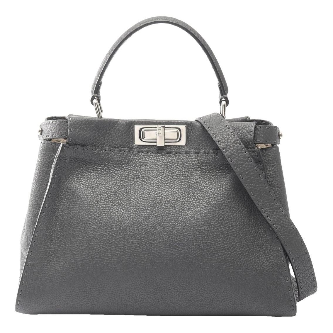 Peekaboo leather handbag