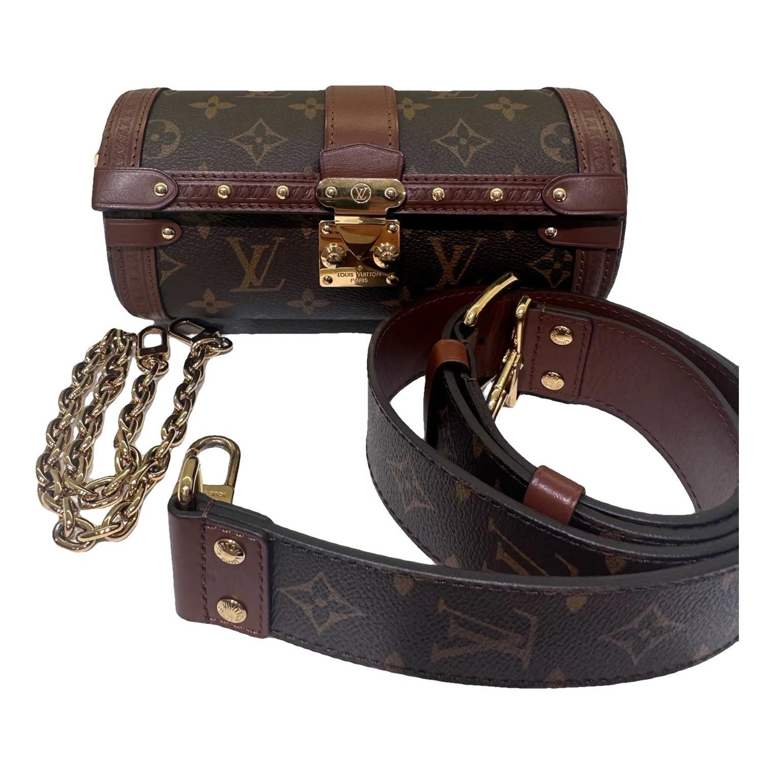Papillon Trunk leather handbag