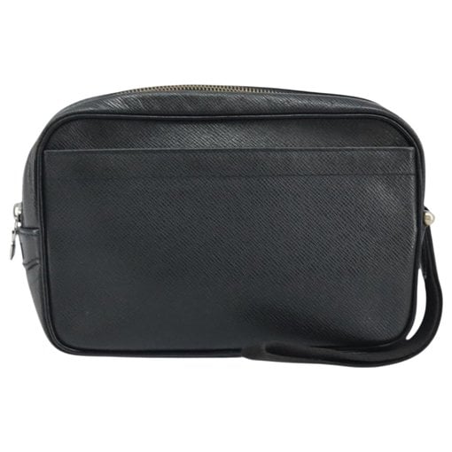 Leather clutch bag