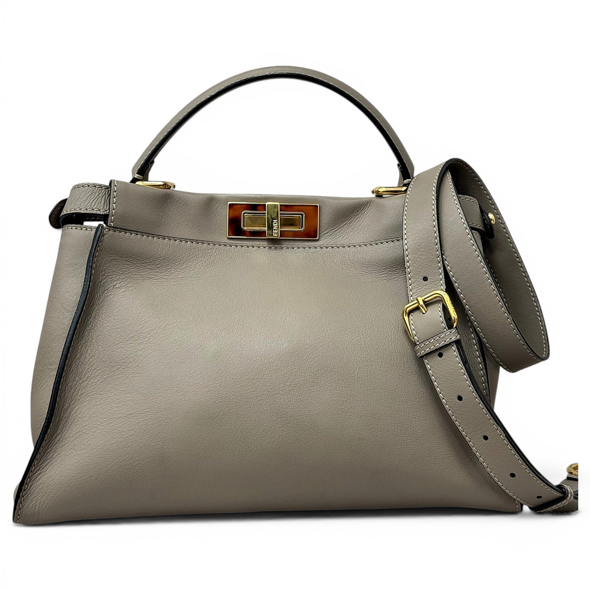 Peekaboo leather handbag