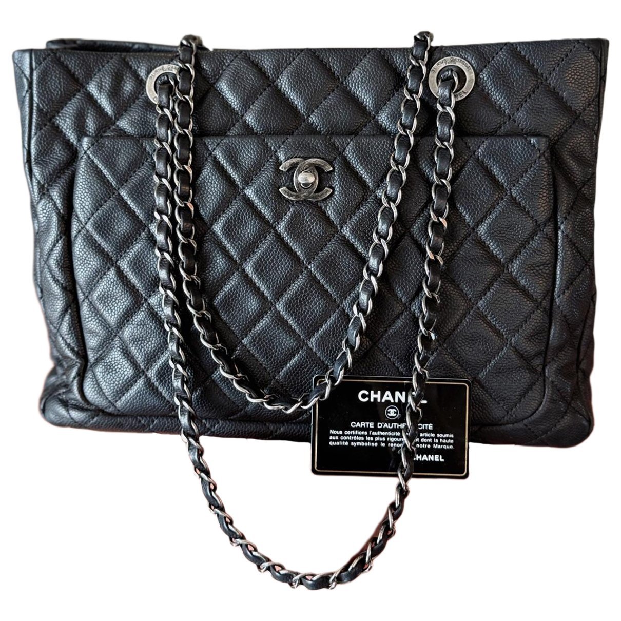 Leather tote
