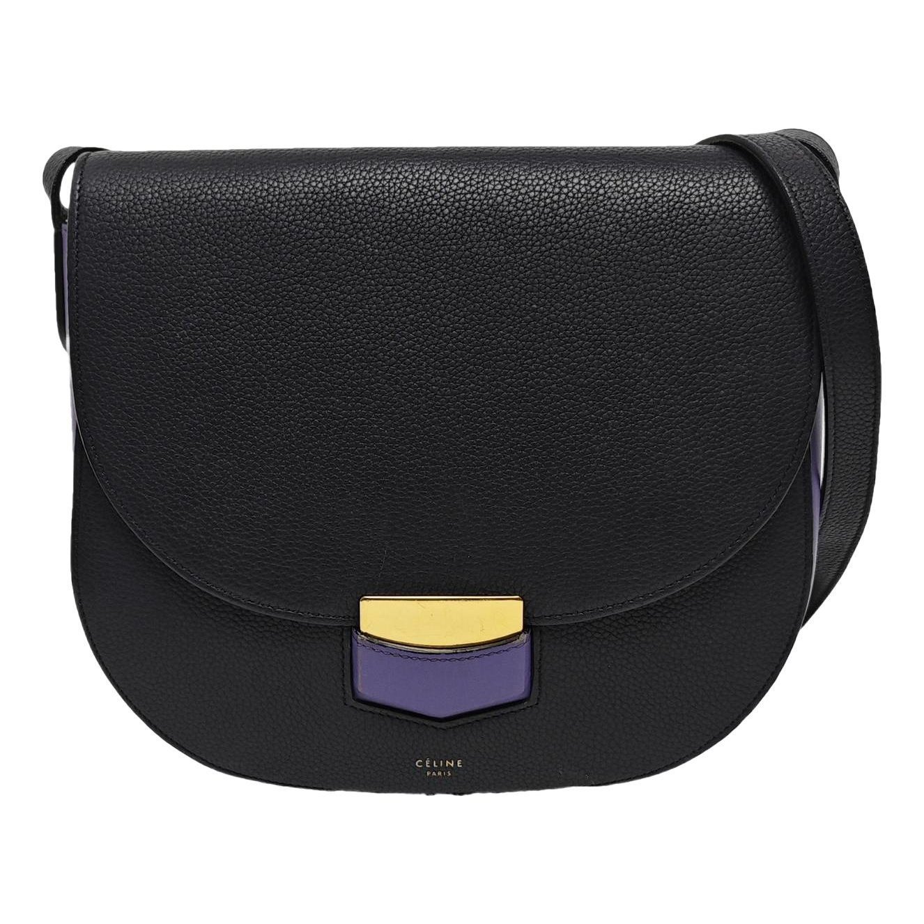 Trotteur leather crossbody bag