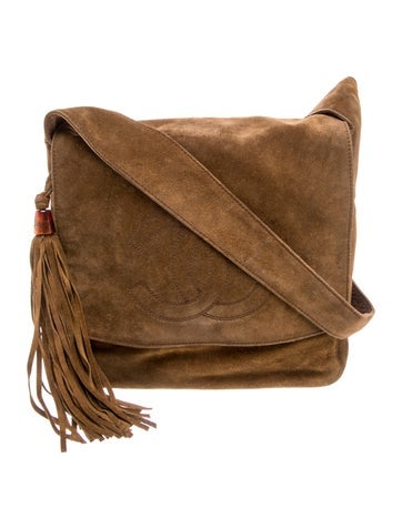 Suede CC Messenger Bag